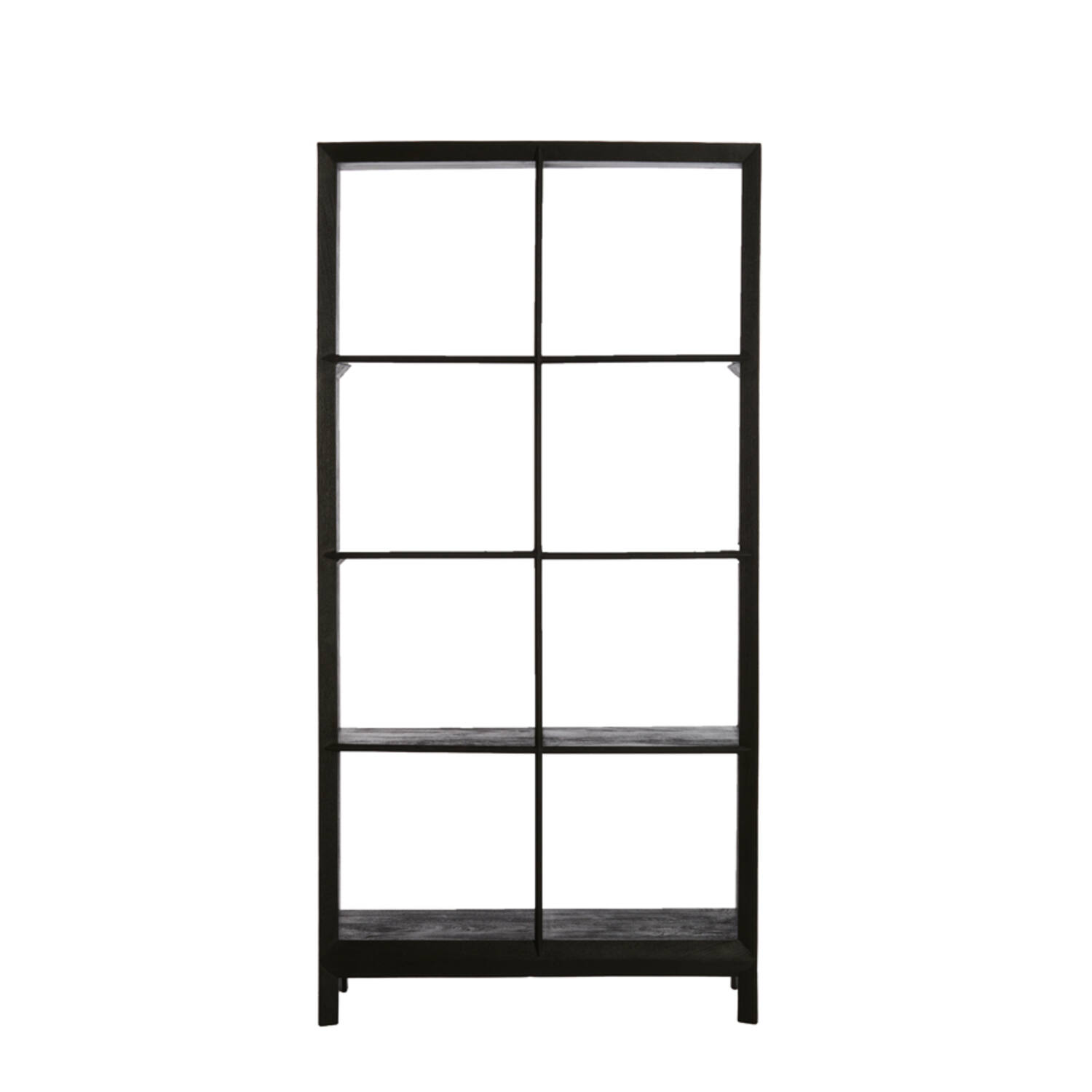 Cabinet open 95x35x190 cm SONDRIO wood matt black