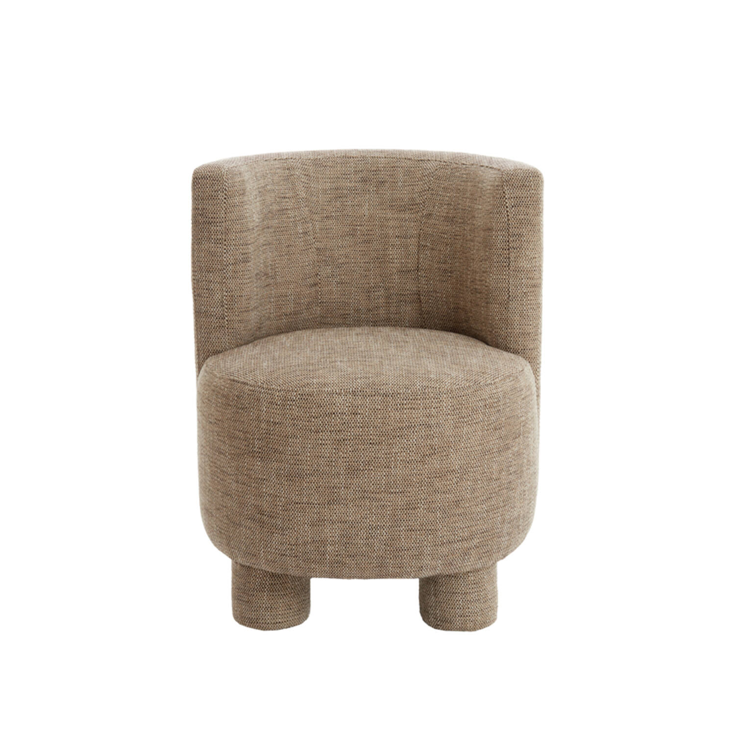Chair 65x65x78 cm KAMOVA brown-cream