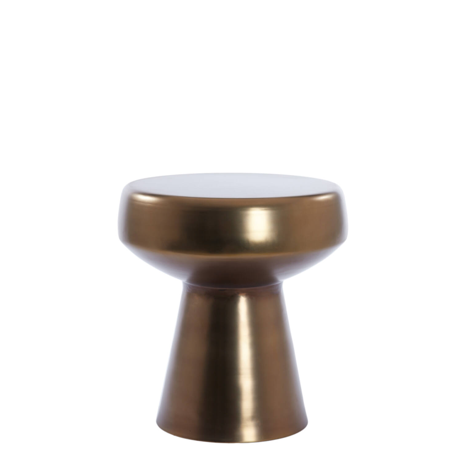 Side table Ø38x42 cm DAKWA shiny brown bronze