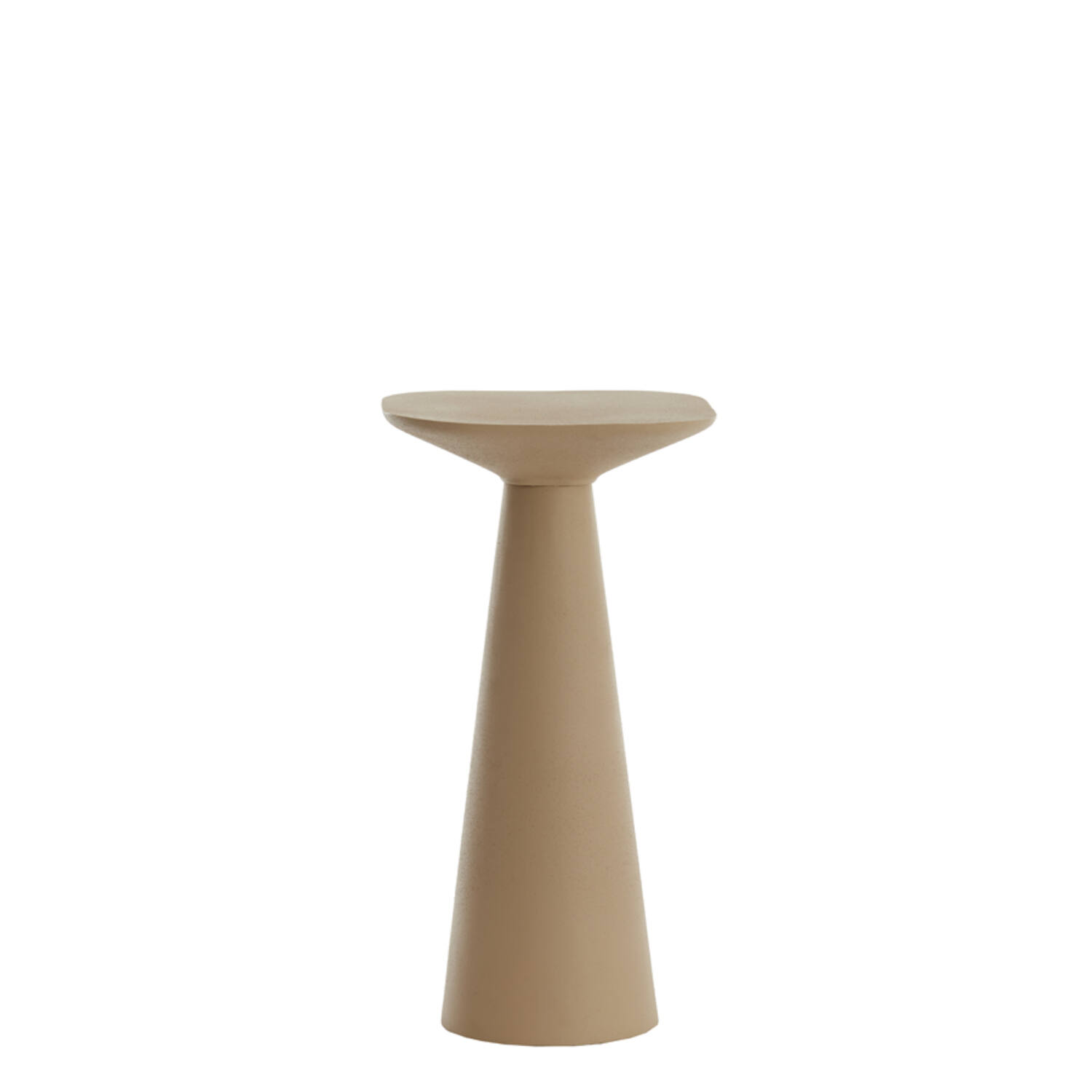 Side table 28x28x53 cm ABALA matt light grey