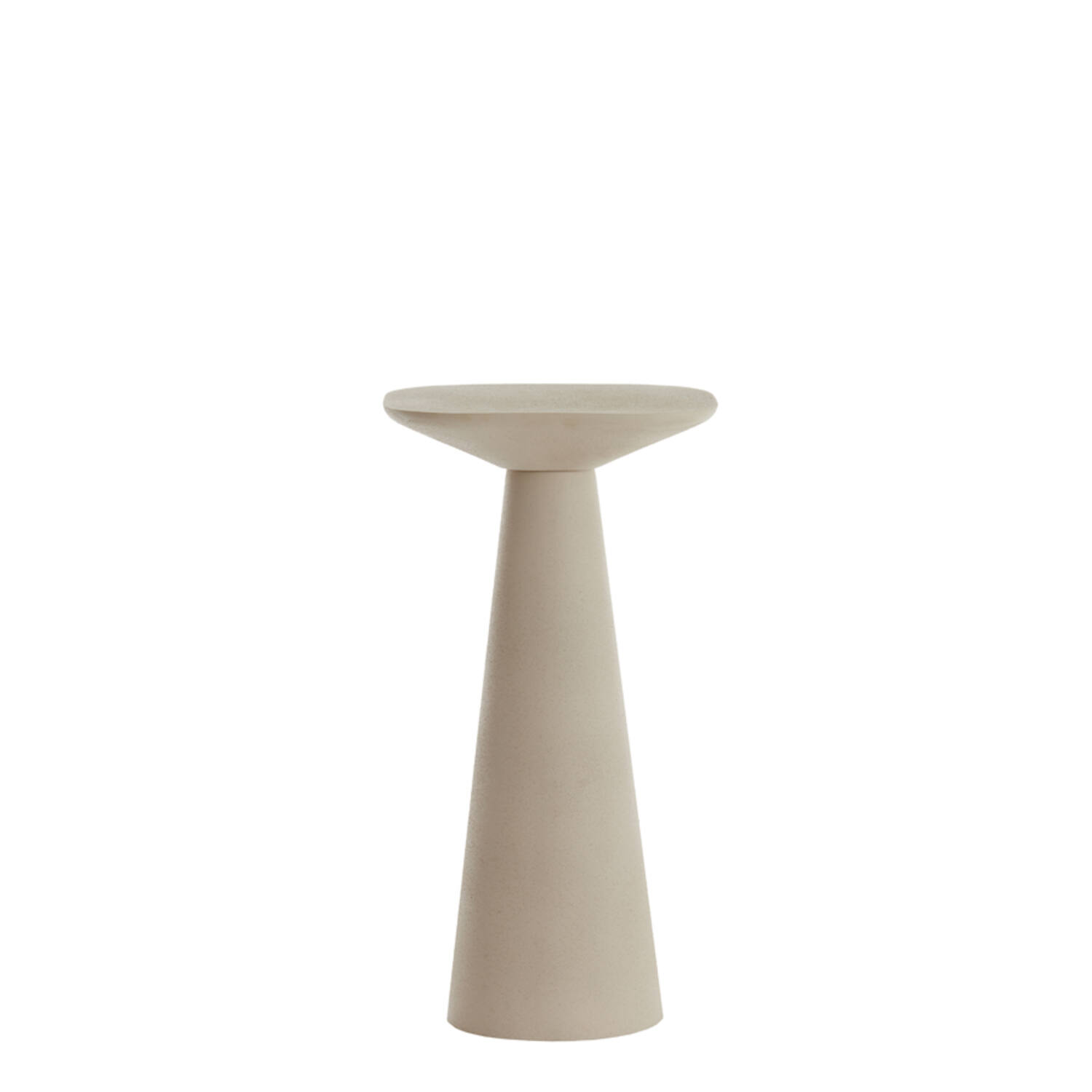 Side table 28x28x53 cm ABALA matt cream