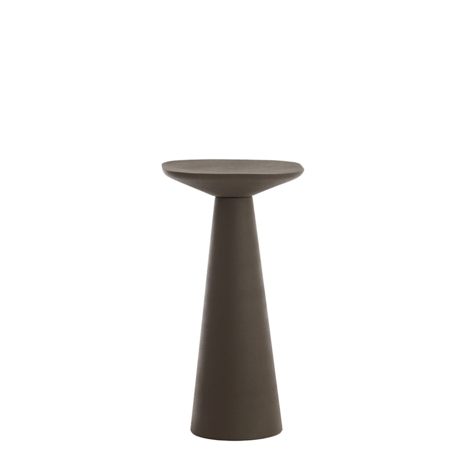 Side table 28x28x53 cm ABALA matt dark brown