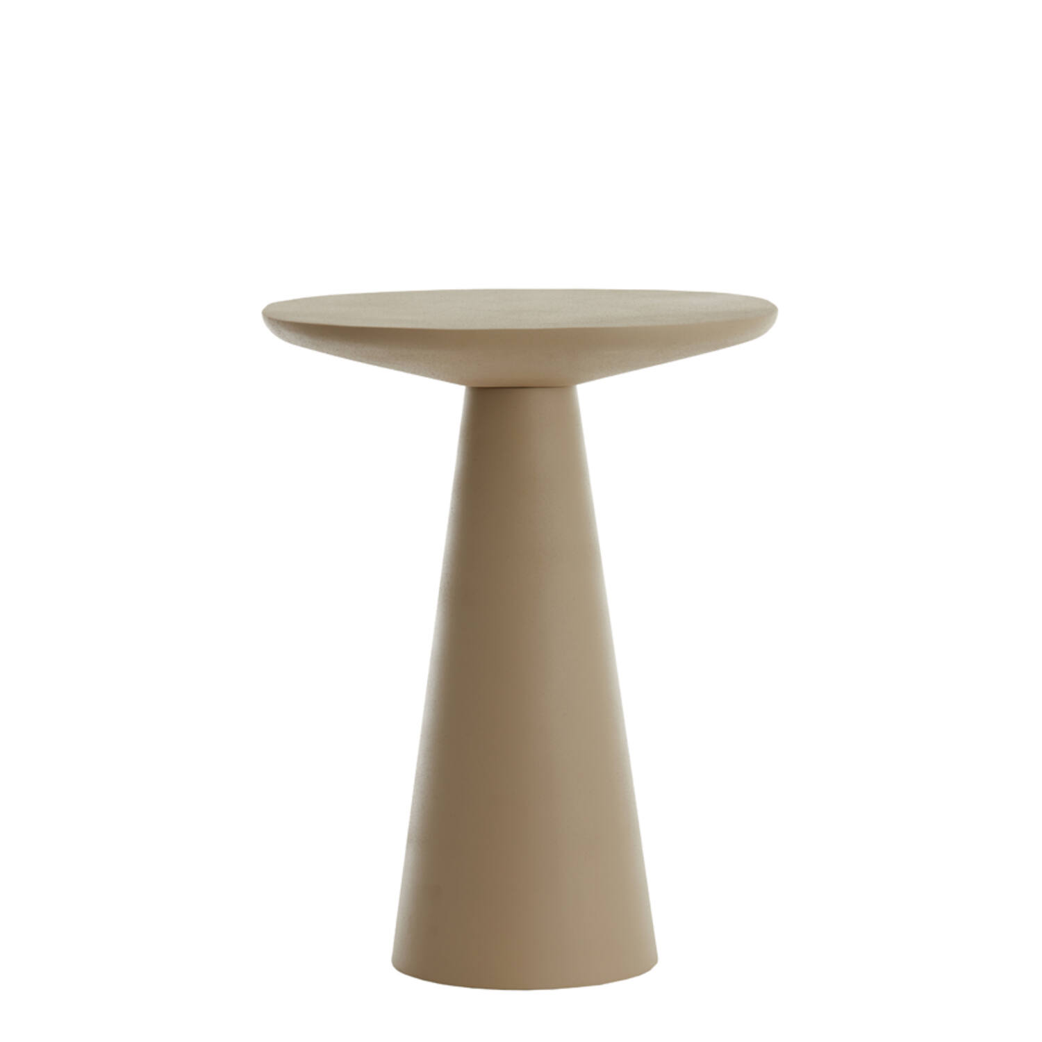 Side table 45x45x59 cm ABALA matt light grey