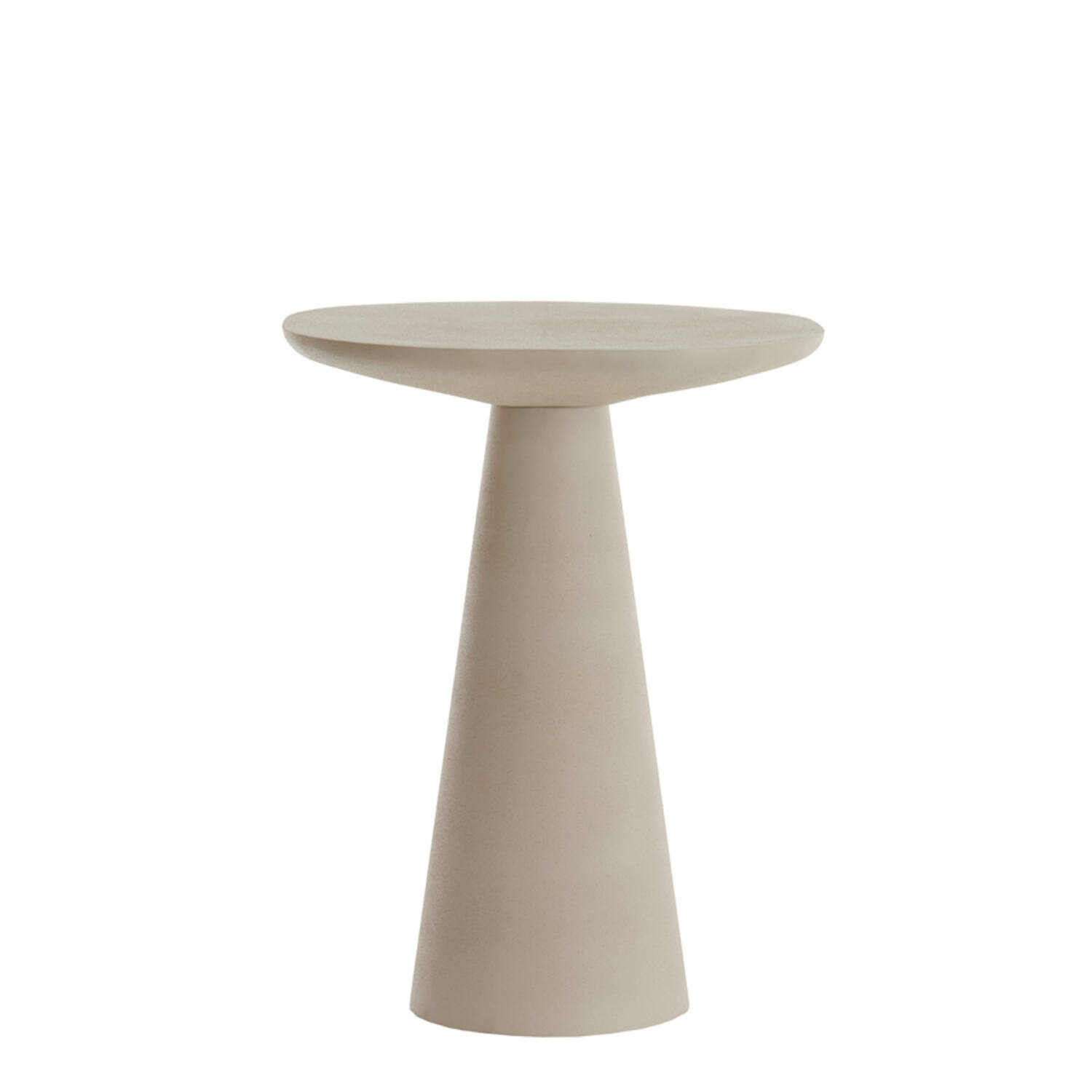 Side table 45x45x59 cm ABALA matt cream