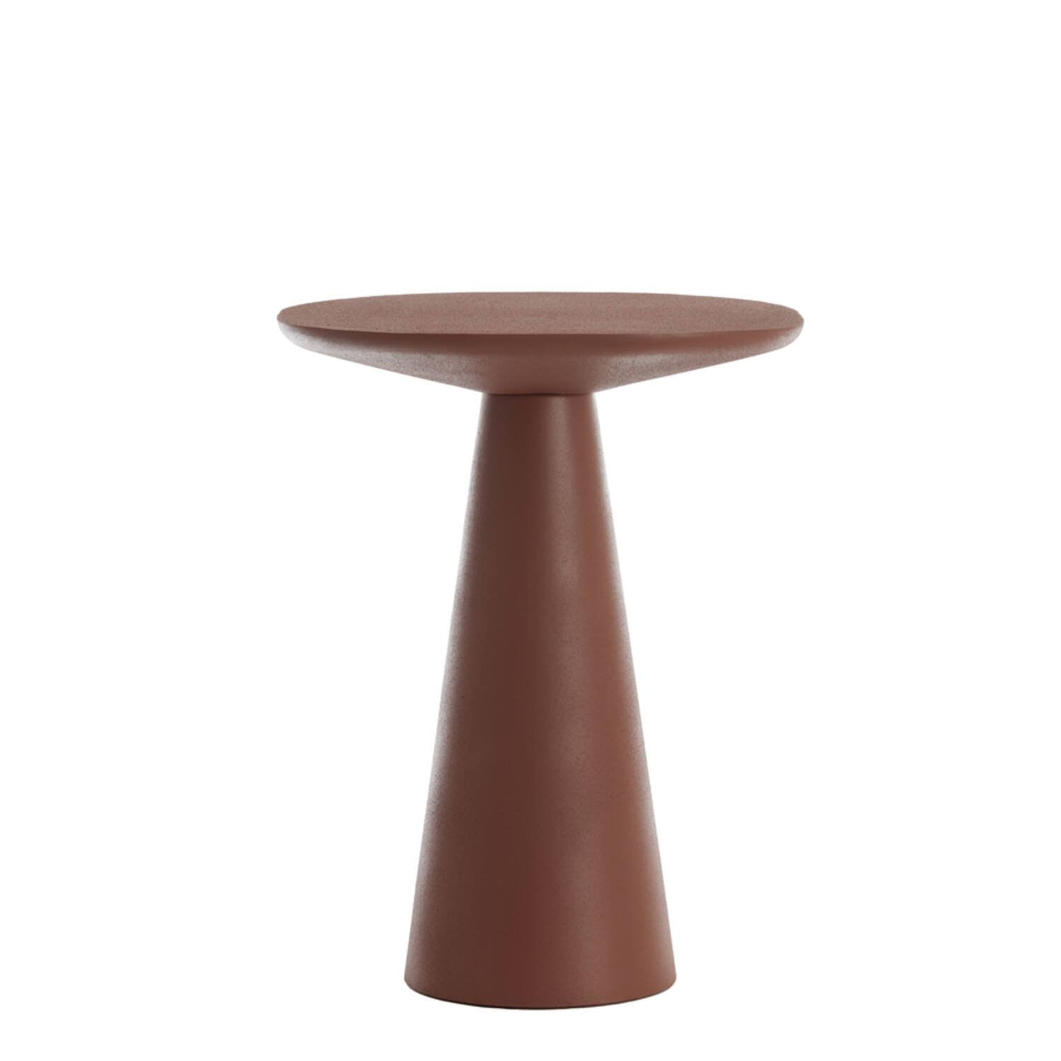 Side table 45x45x59 cm ABALA matt terra