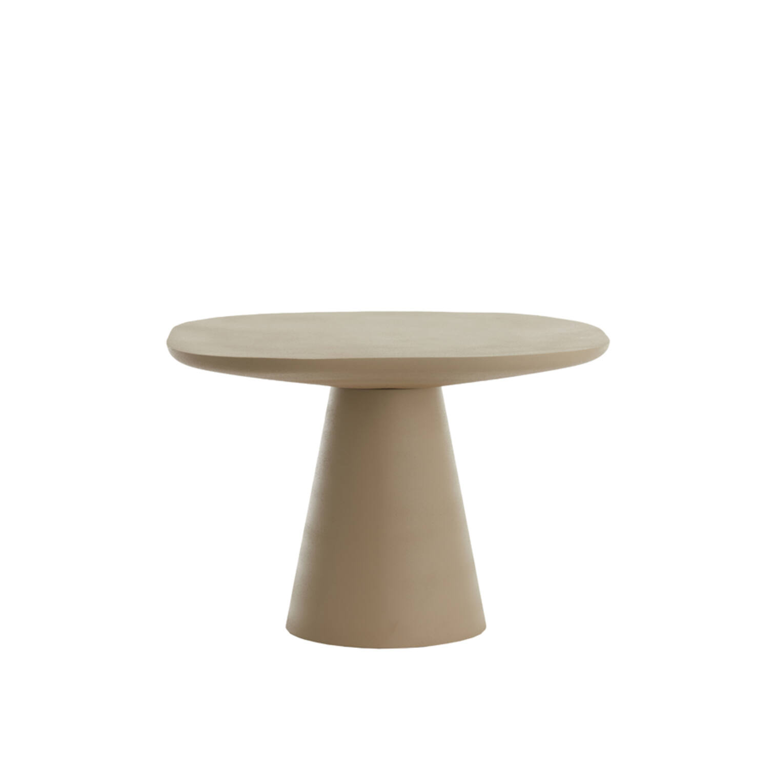 Side table 60x60x41 cm ABALA matt light grey
