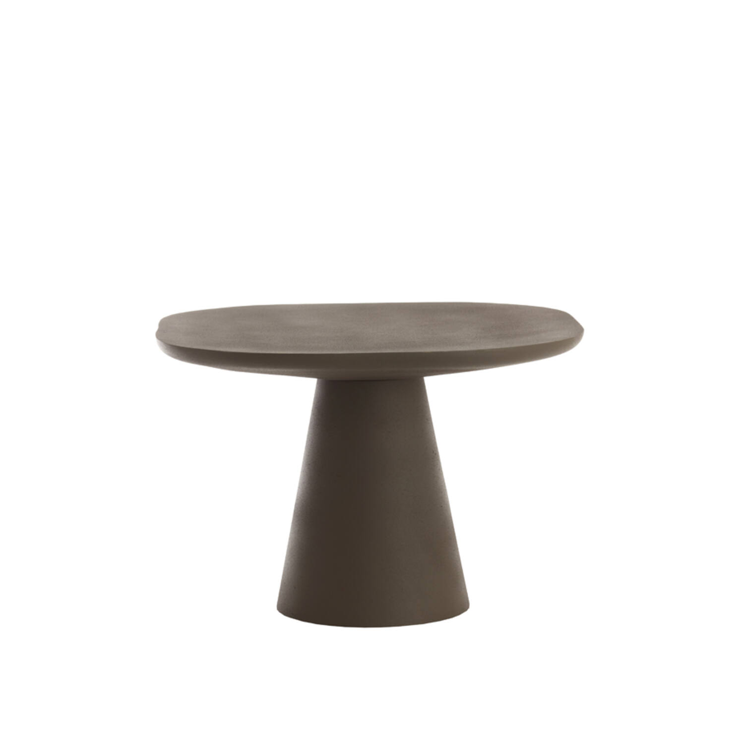 Side table 60x60x41 cm ABALA matt dark brown