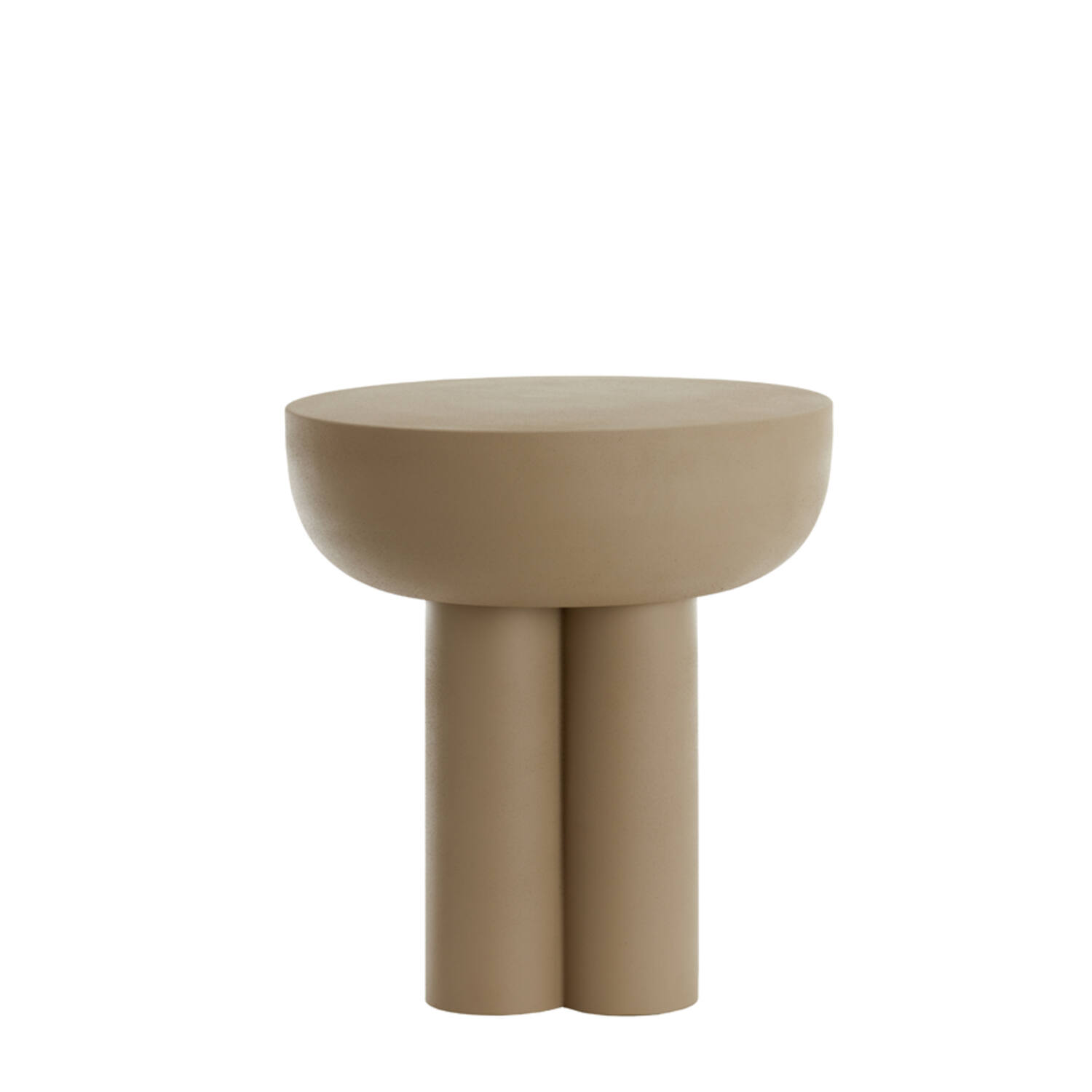 Side table Ø46x50 cm MIKOLA matt light grey