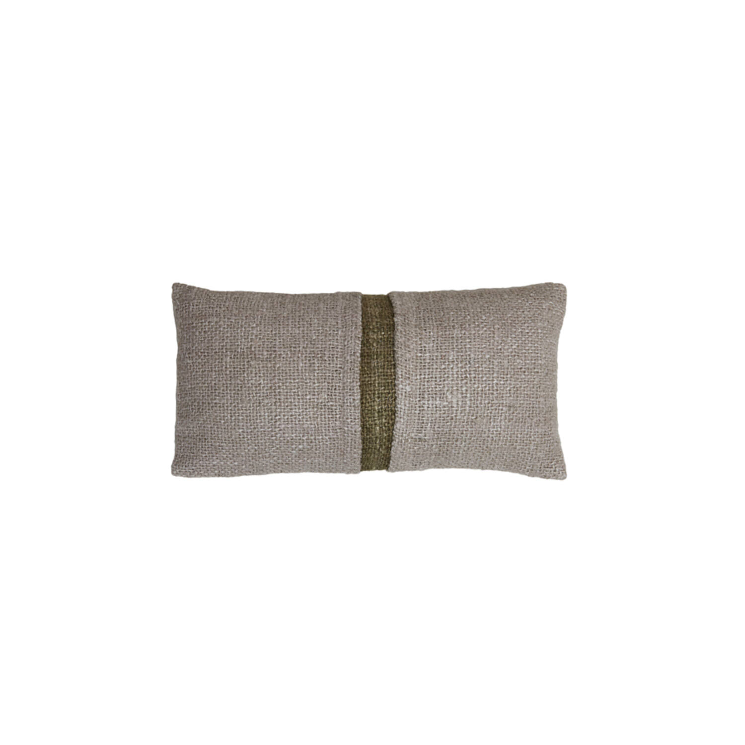 Cushion 60x30 cm LEVIS beige+green