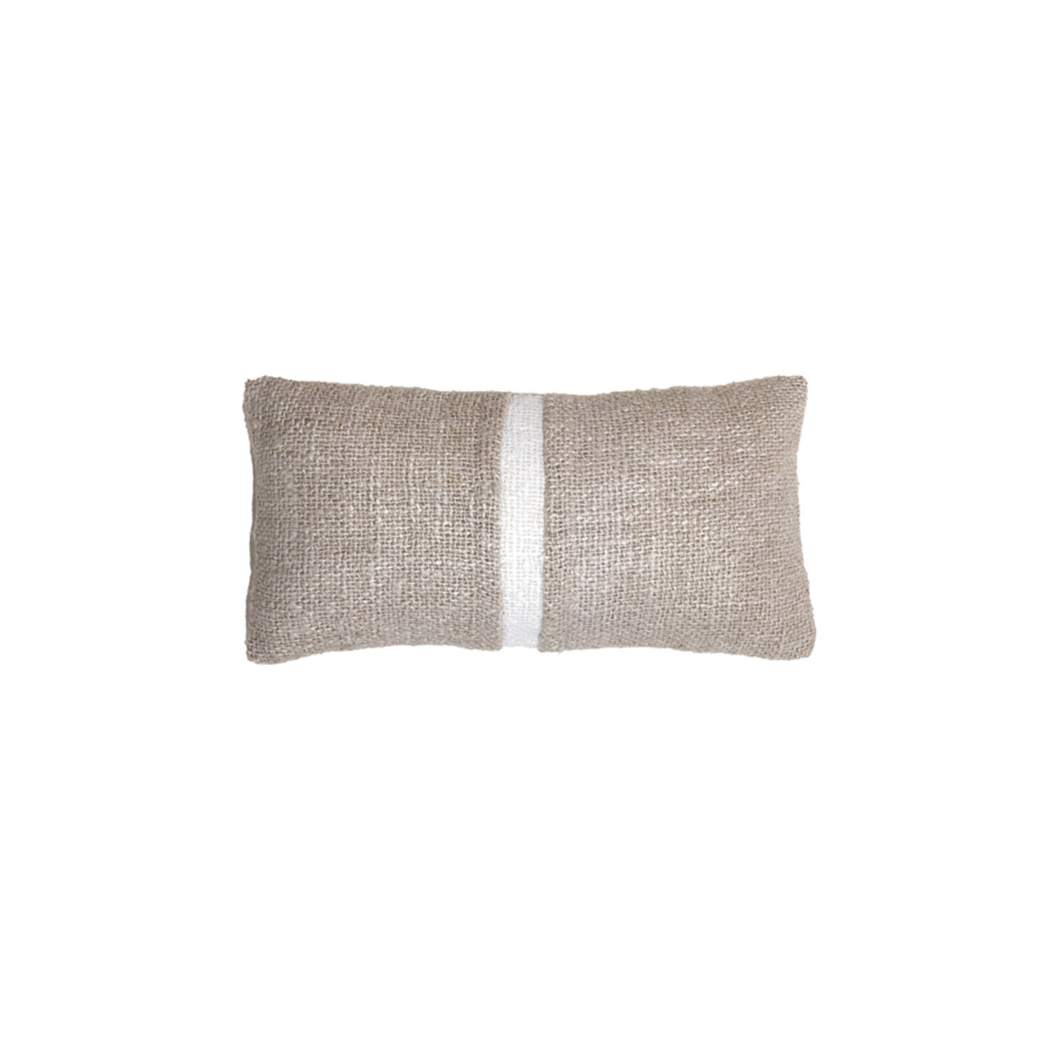 Cushion 60x30 cm LEVIS beige+white