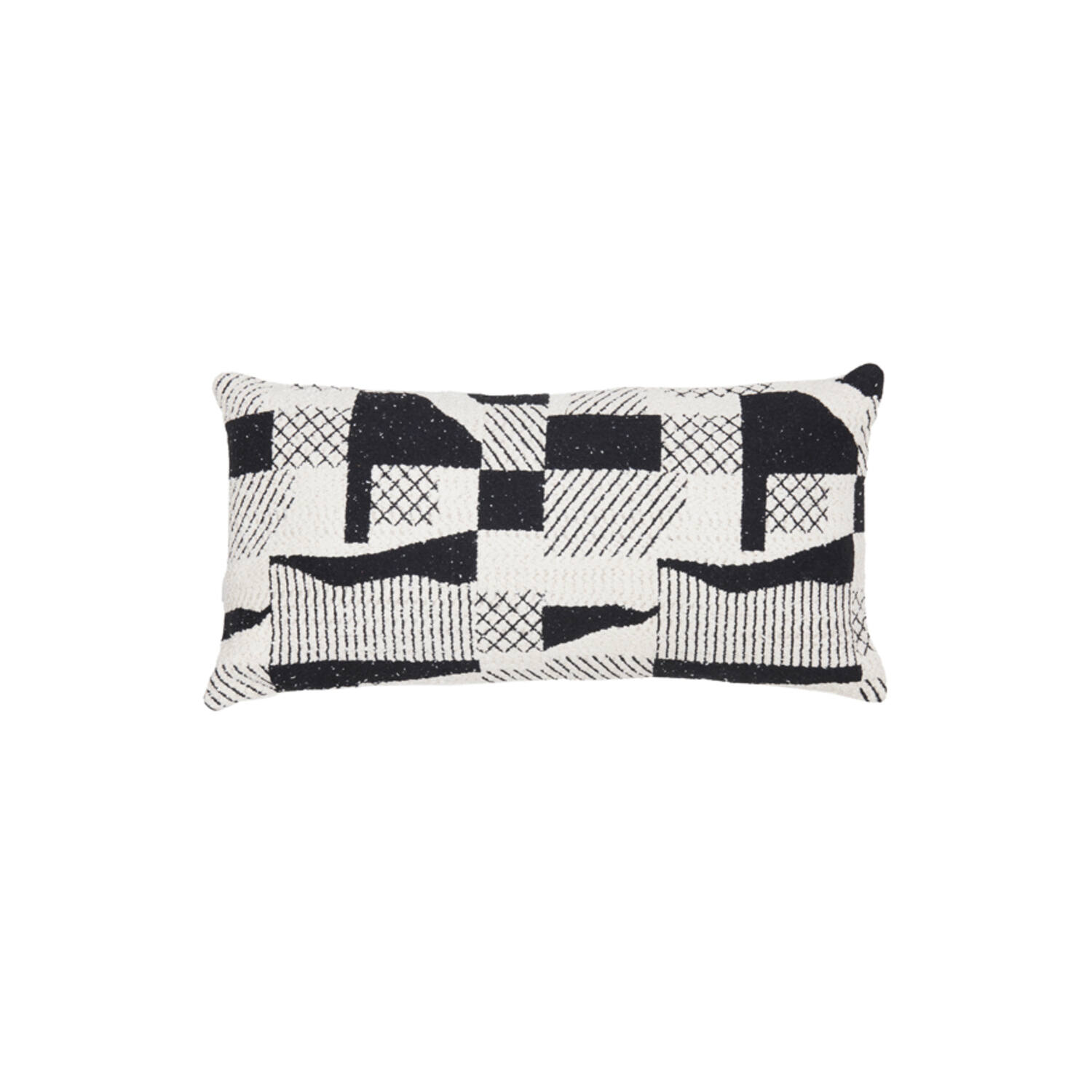 Cushion 60x30 cm CESENA black+beige