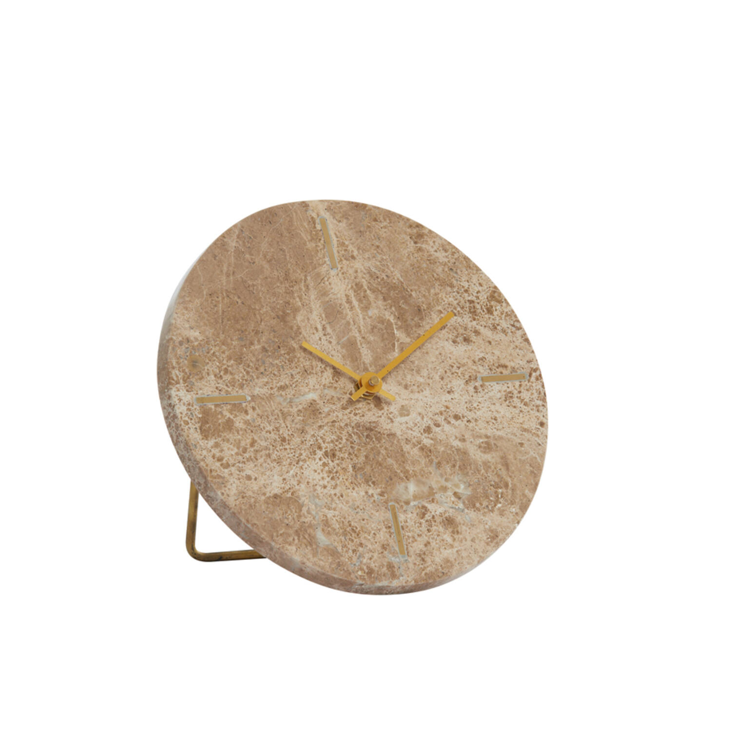 Clock Ø20 cm MORENO marble brown