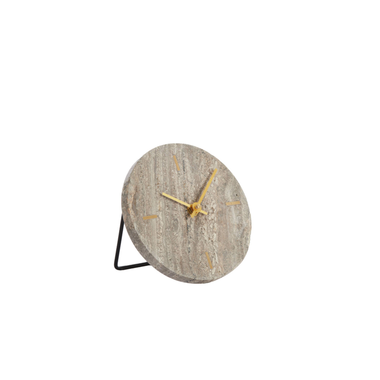 Clock Ø15 cm JENAY brown travertine