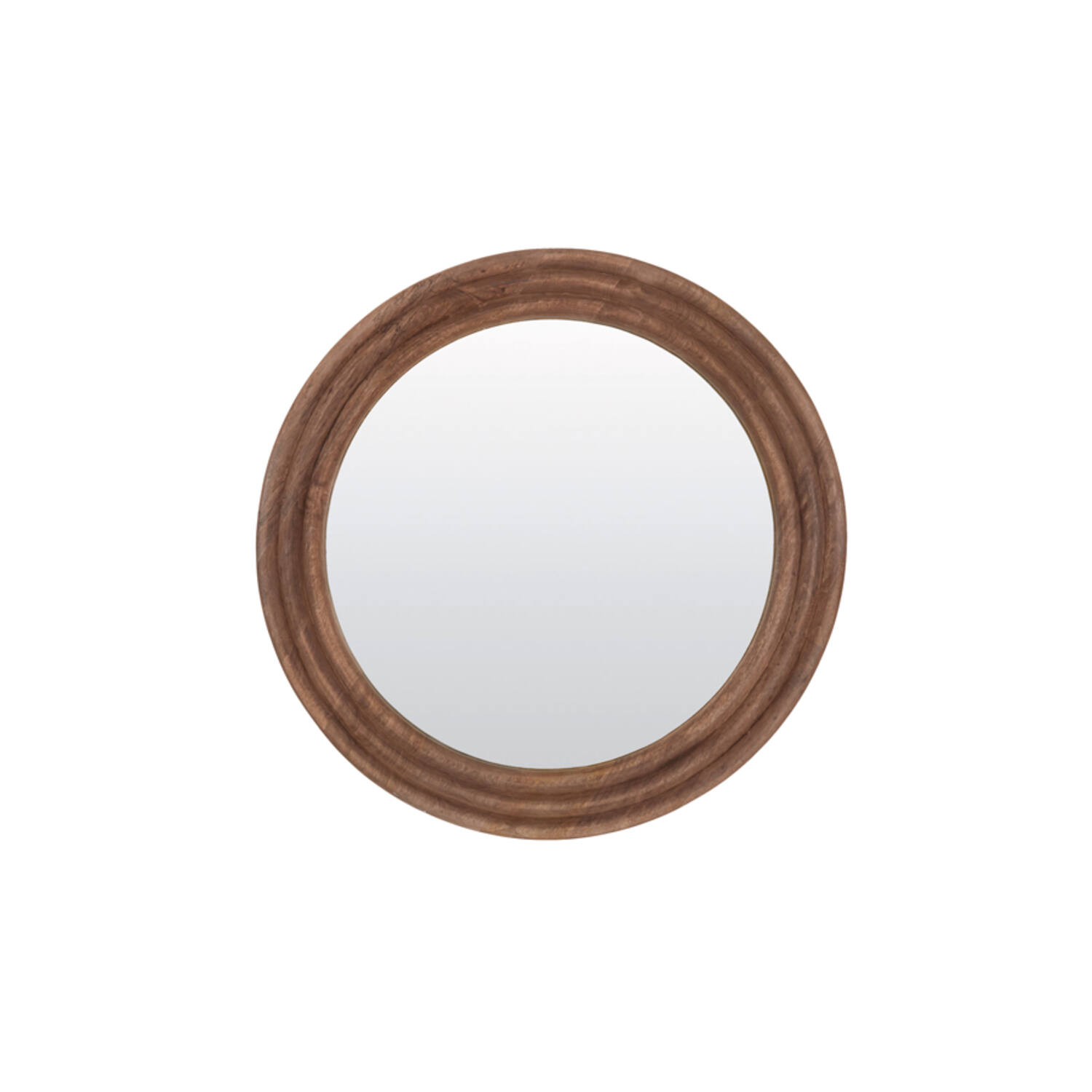 Mirror Ø100x4 cm FLORION wood brown