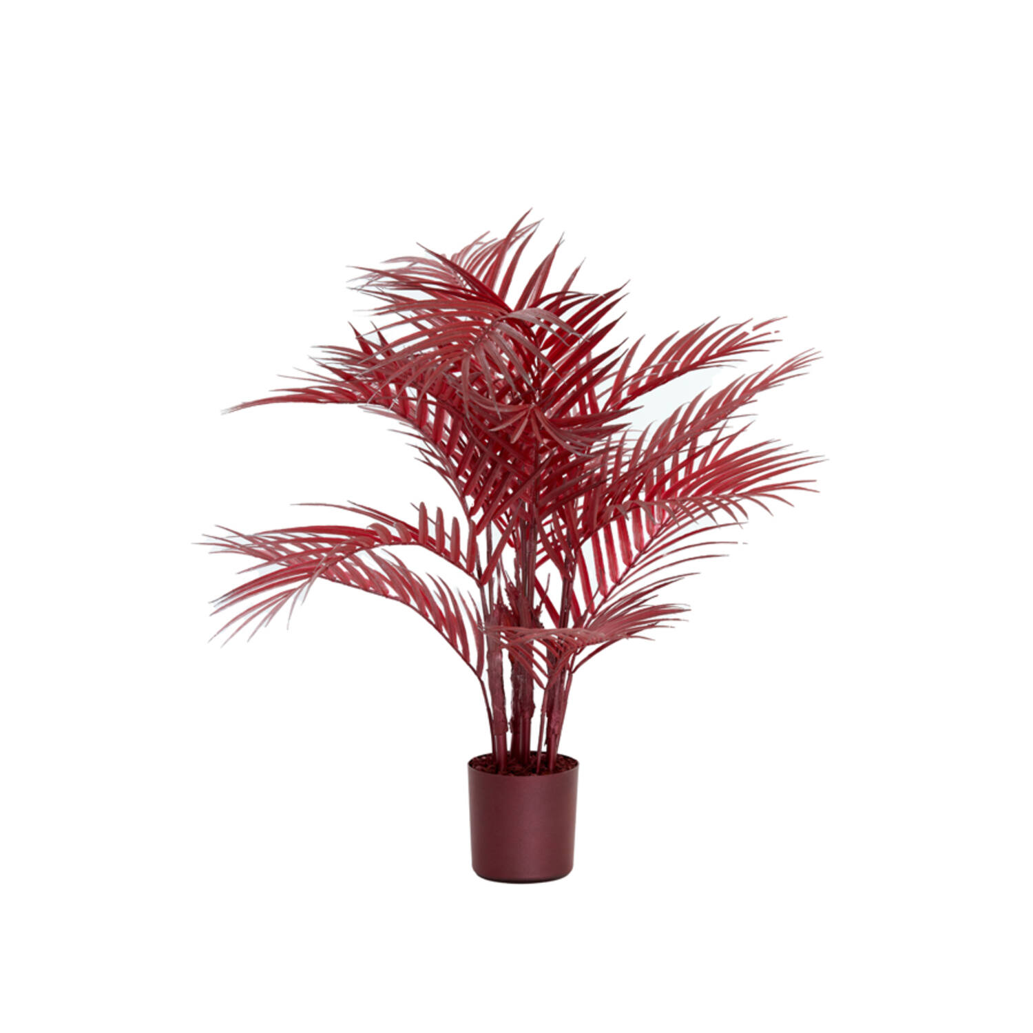 Potted ornament Ø65x80 cm PALMTREE metallic pink