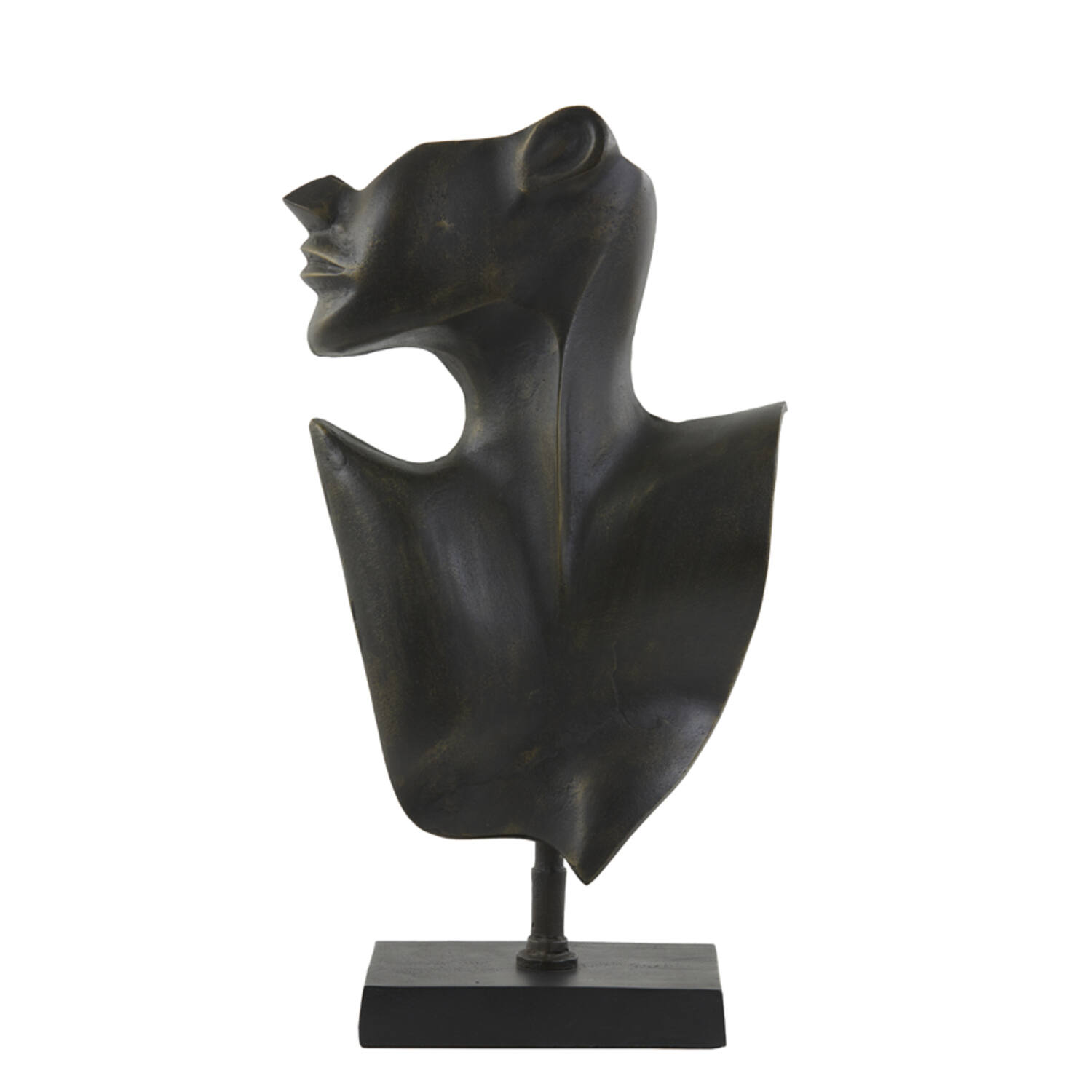 Ornament 23x11x45 cm FACE dark bronze-matt black