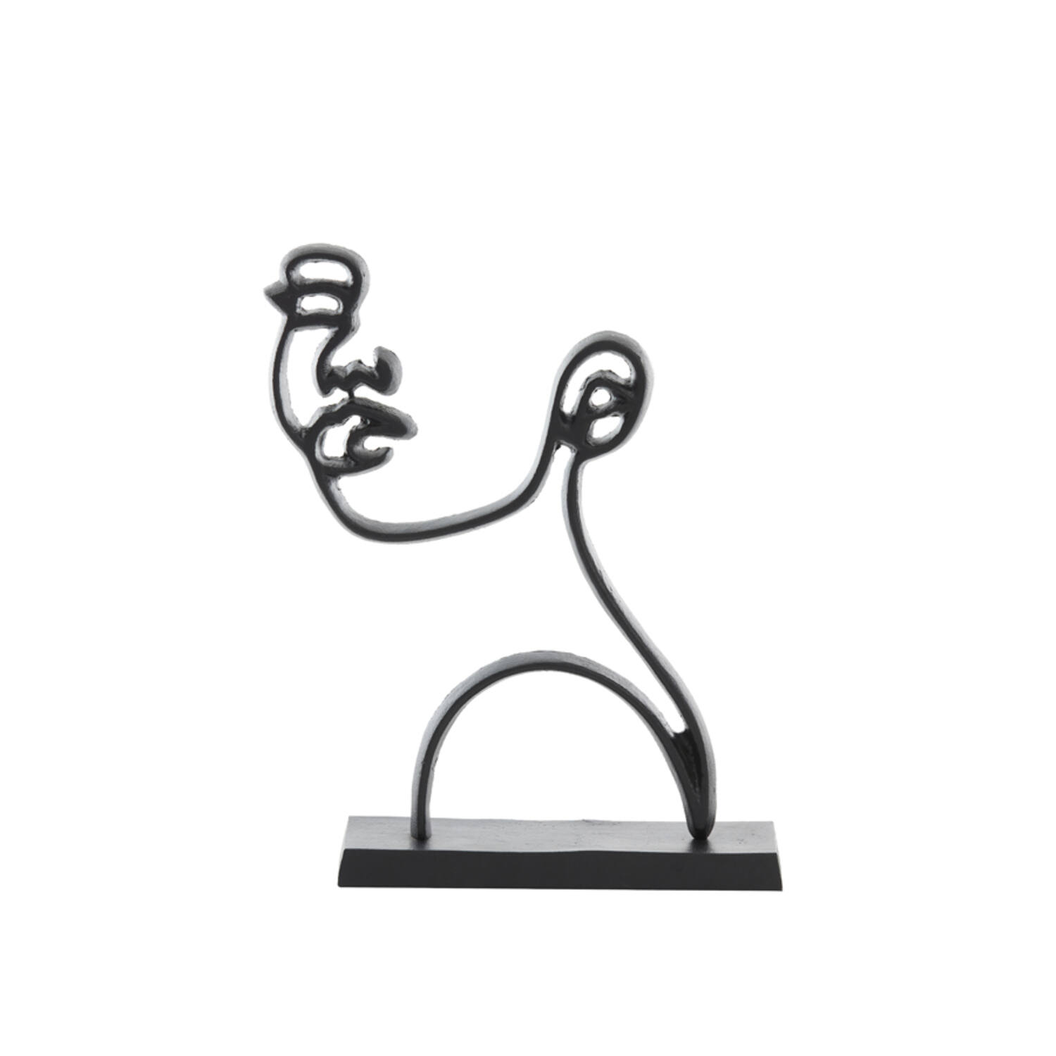 Ornament on base 28x8x38 cm FACE matt black