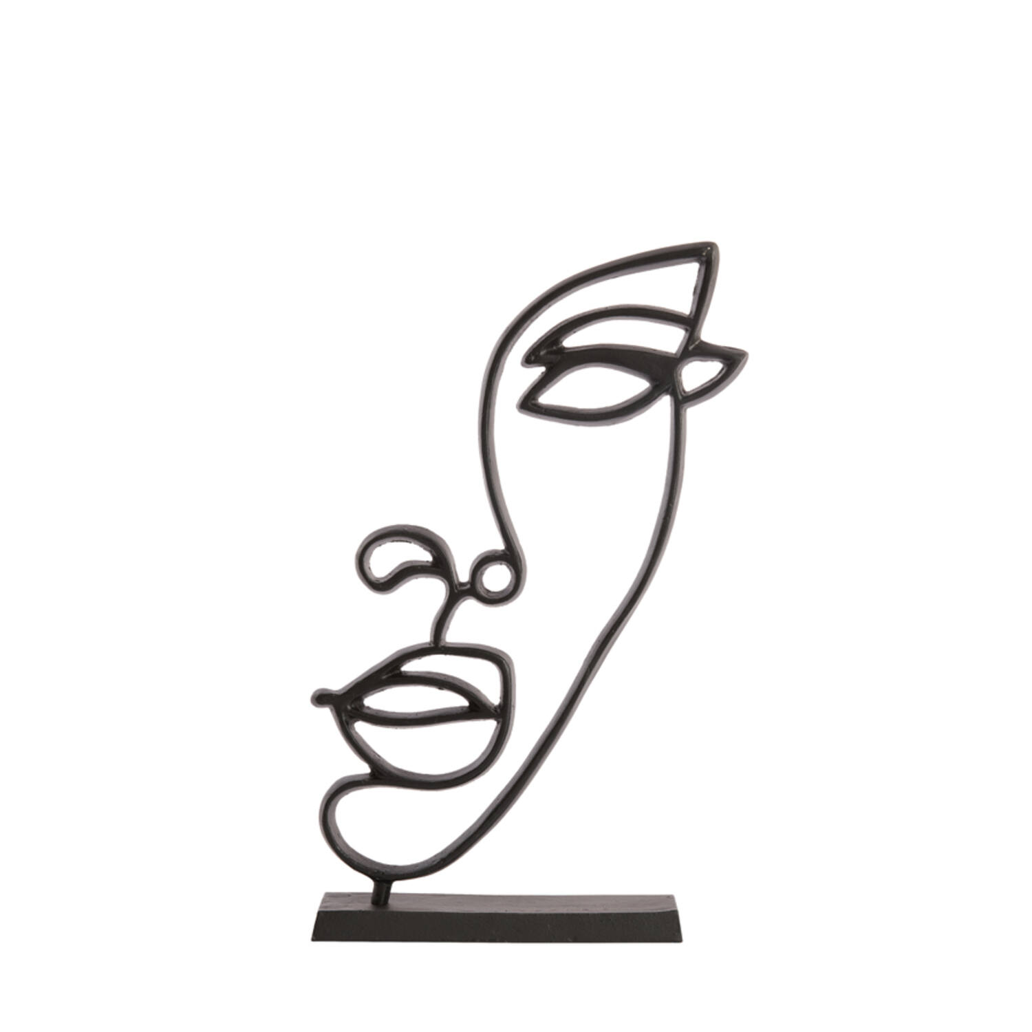 Ornament on base 26x8x51 cm FACE matt black