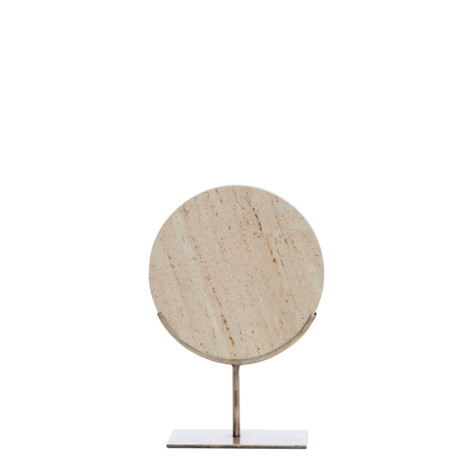 Ornament on base 25,5x10x38,5 cm MORENO sand travertine