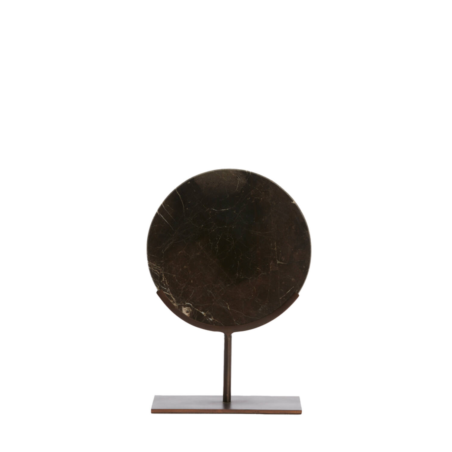 Ornament on base 25,5x10x38,5 cm MORENO dark brown marble