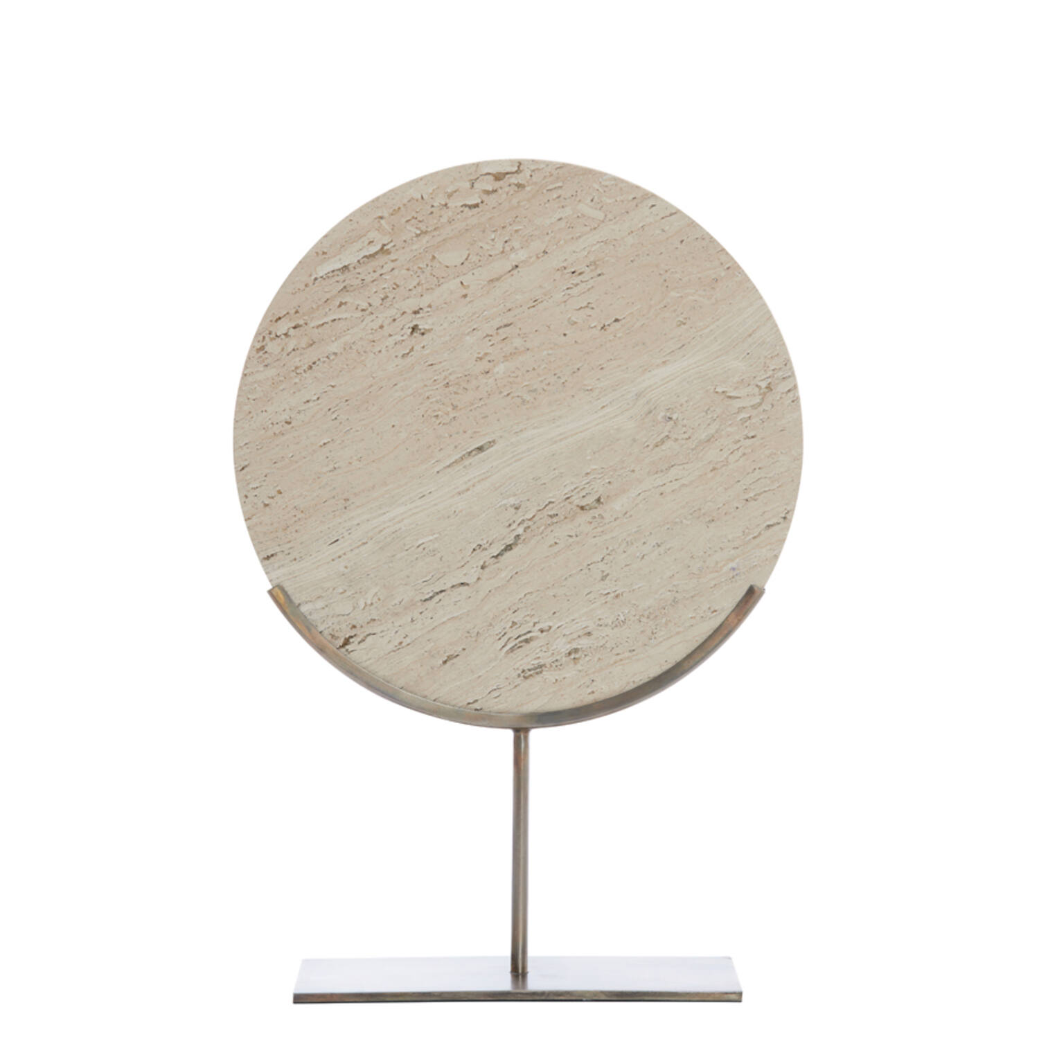 Ornament on base 35x10x51,5 cm MORENO sand travertine