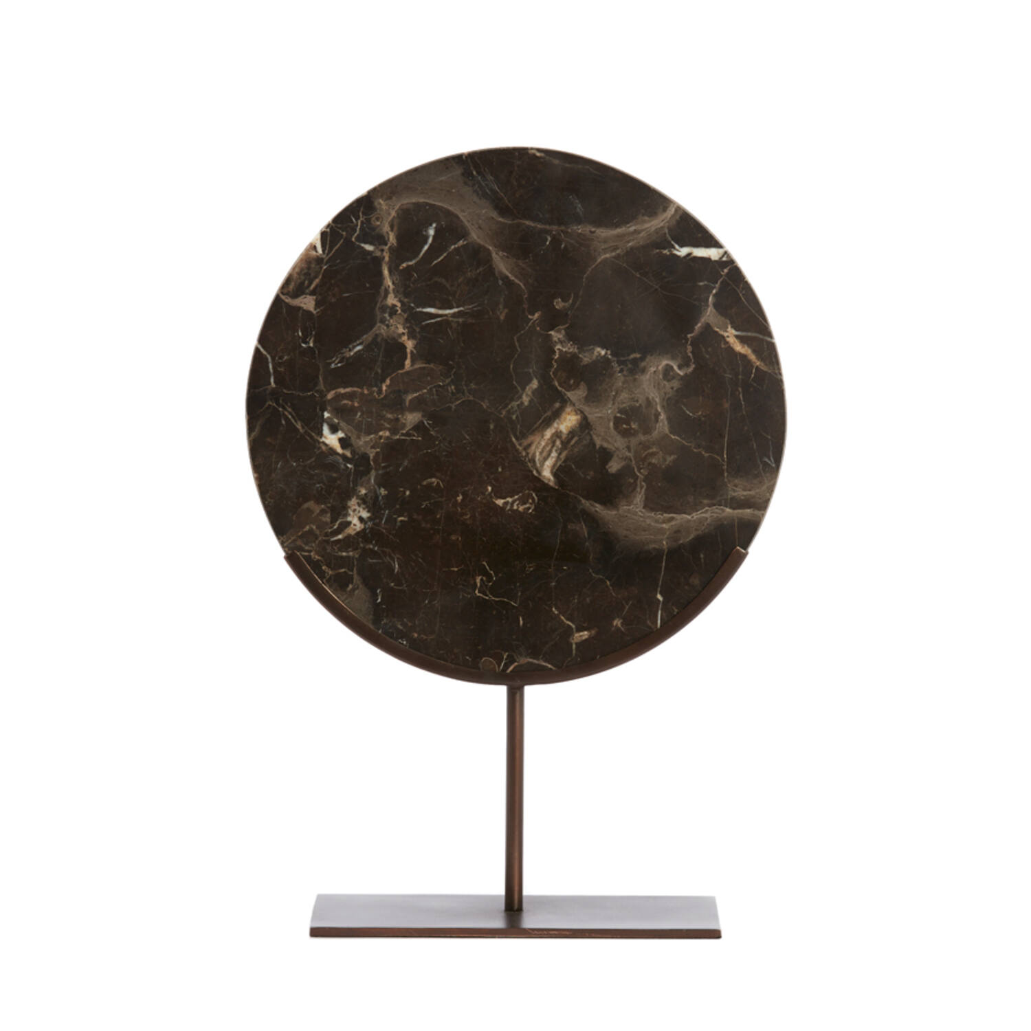 Ornament on base 35x10x51,5 cm MORENO dark brown marble