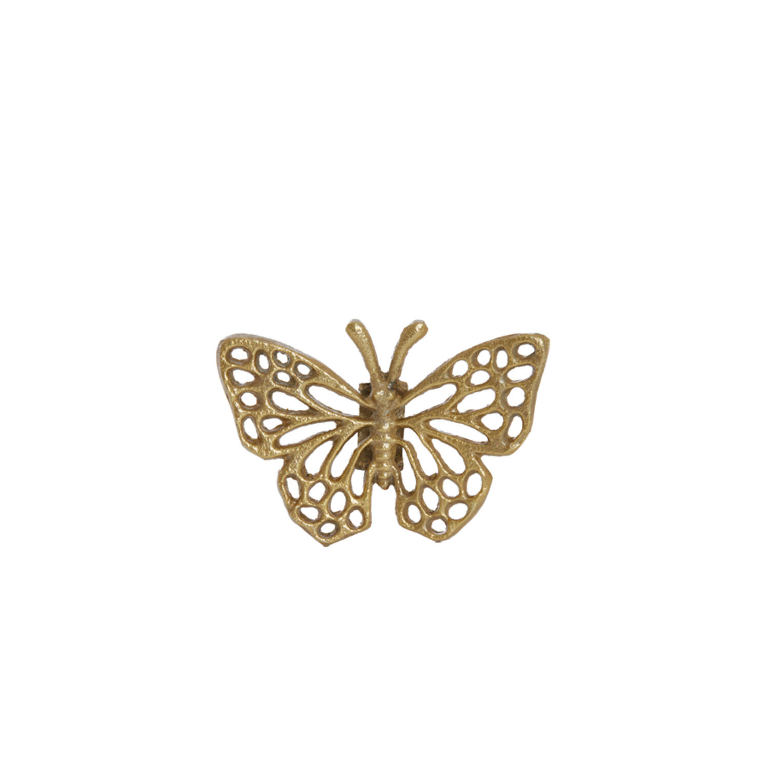 Ornament 10x7x1,5 cm BUTTERFLY shiny gold