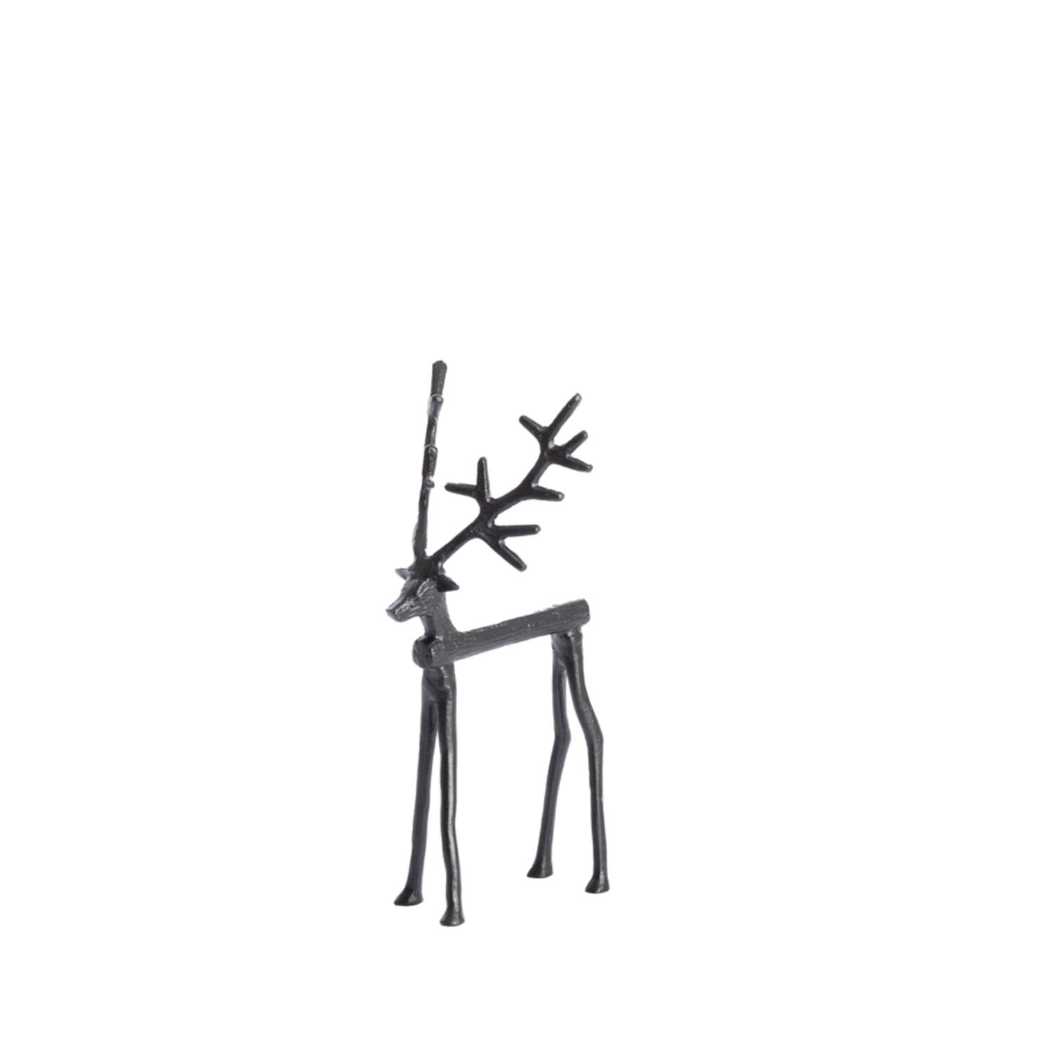 Ornament 15x15,5x30,5 cm REINDEER matt black