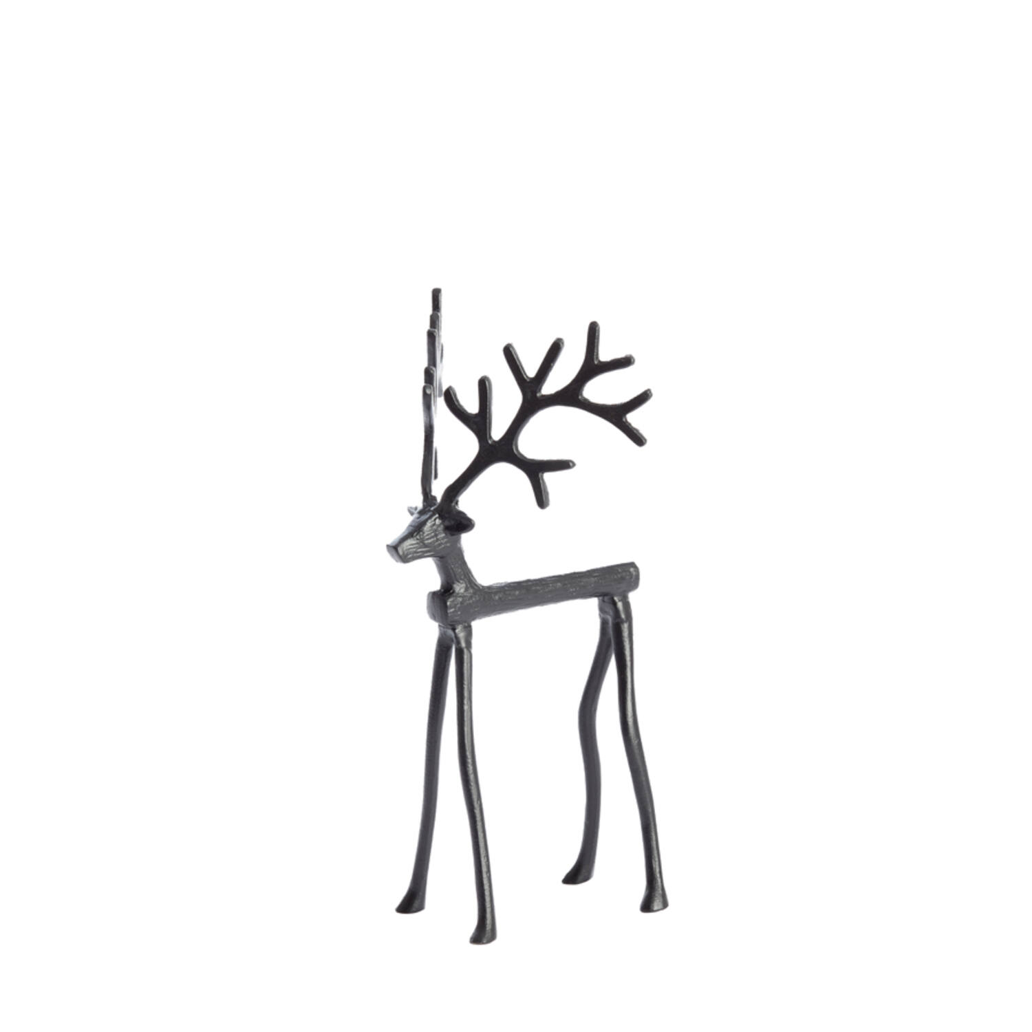 Ornament 17x20,5x36 cm REINDEER matt black