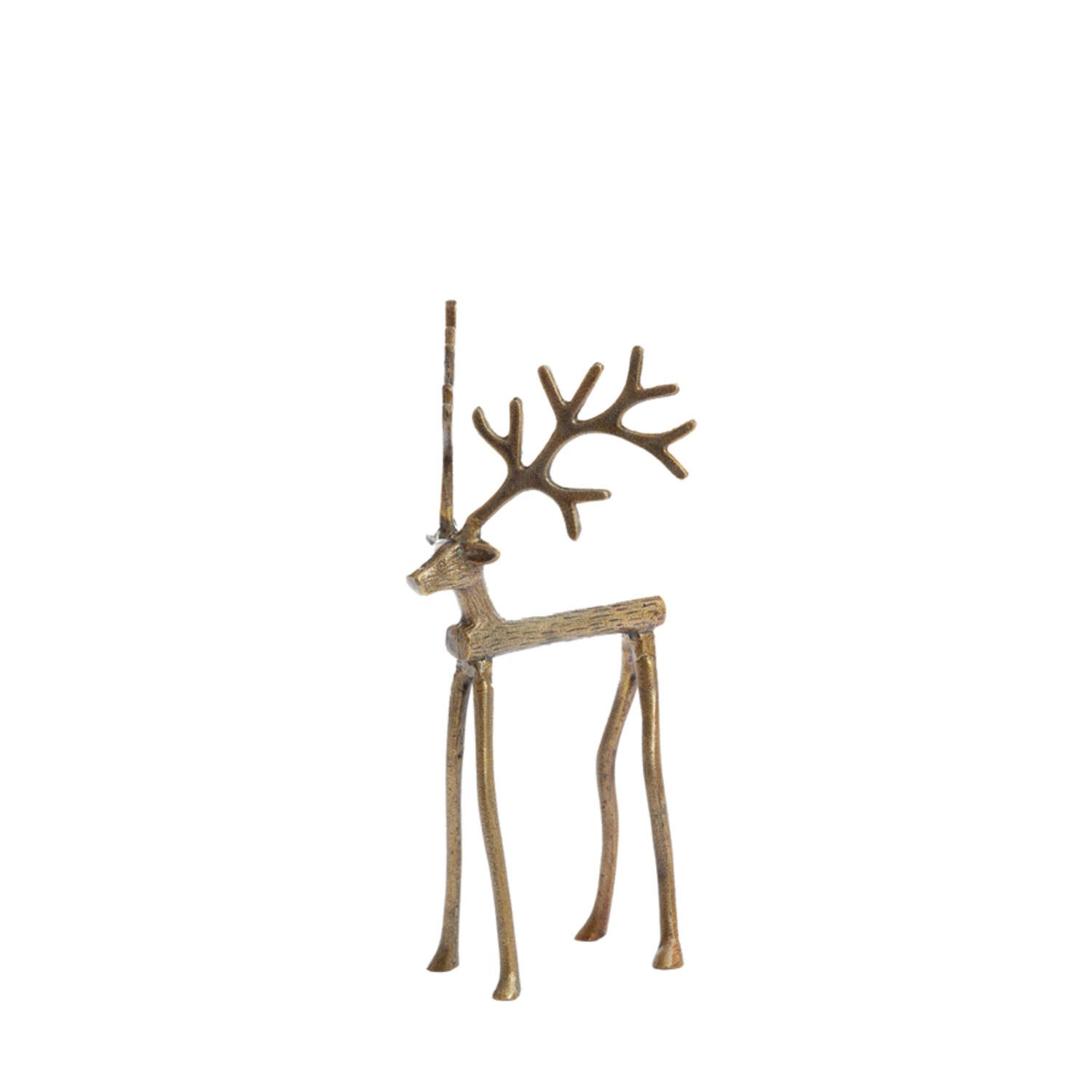 Ornament 17x20,5x36 cm REINDEER gold