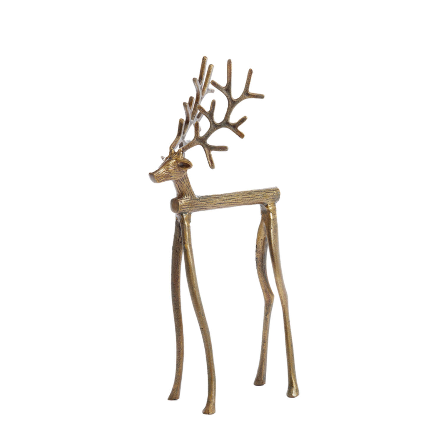 Ornament 20,5x13x47 cm REINDEER gold