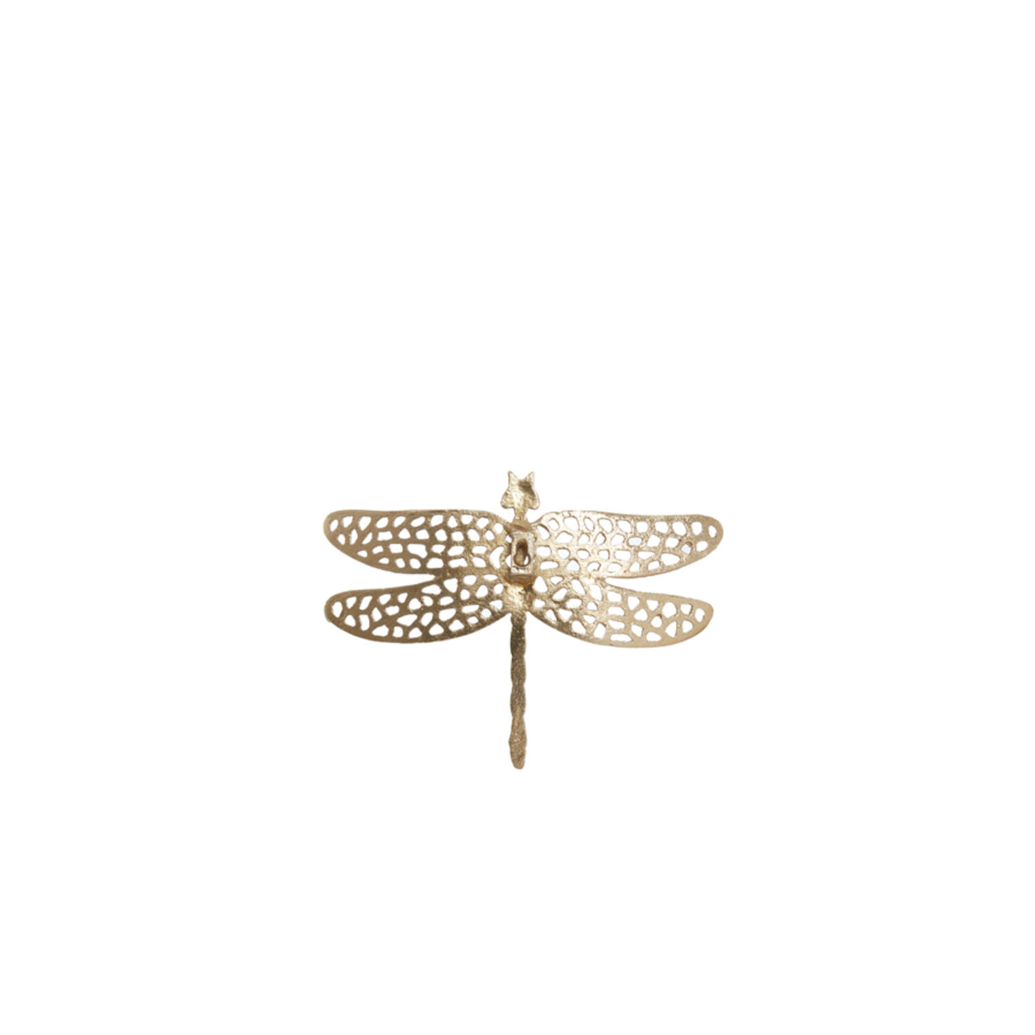 Ornament 24x17,5x4 cm DRAGONFLY shiny gold