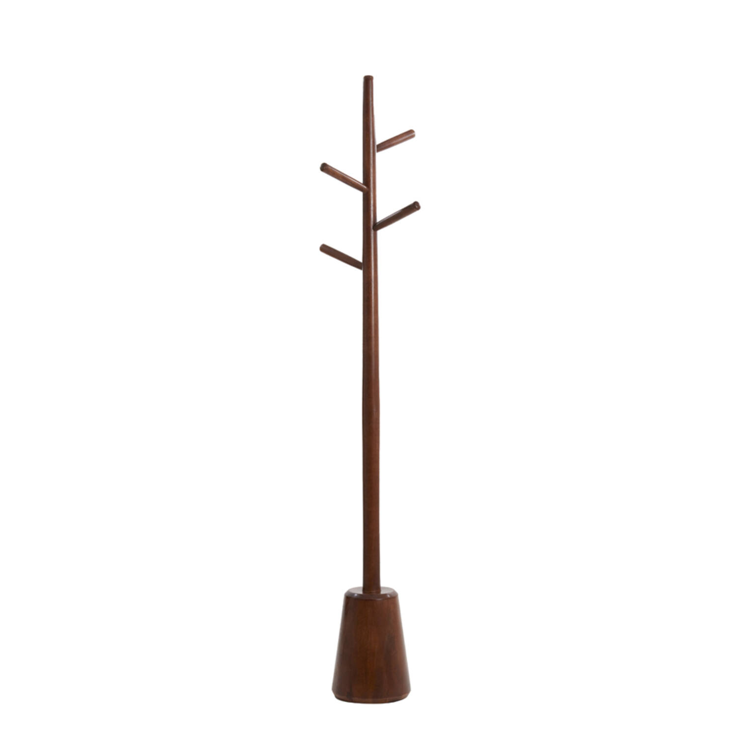 Hatstand Ø20x152 cm YENICE wood chocolate brown