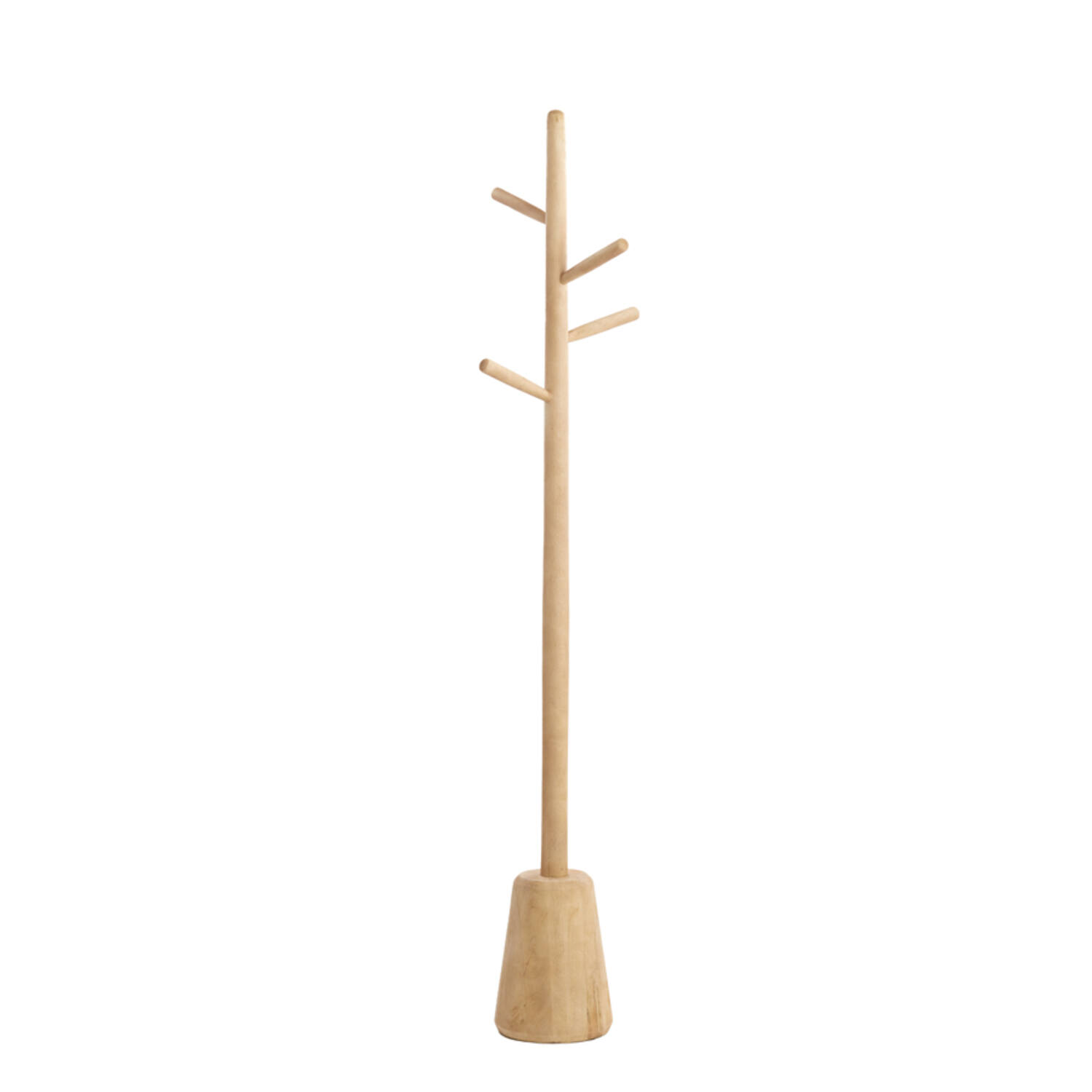 Hatstand Ø20x152 cm YENICE wood matt natural