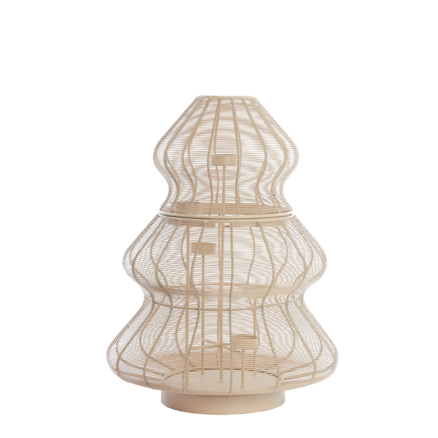 Tealight holder 5L Ø38x50 cm CHRISTMAS TREE cream