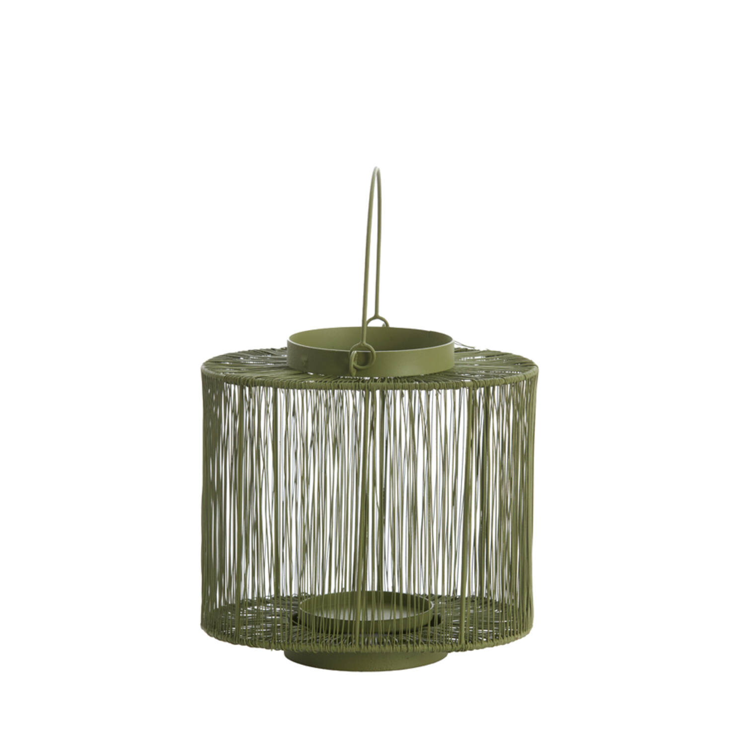 Lantern 26x18x24 cm BANJO olive green