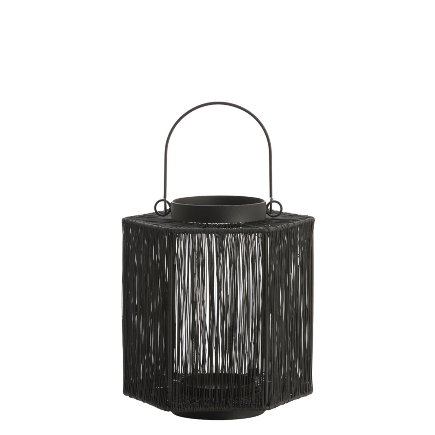 Lantern 24x24x24 cm BANJANI black