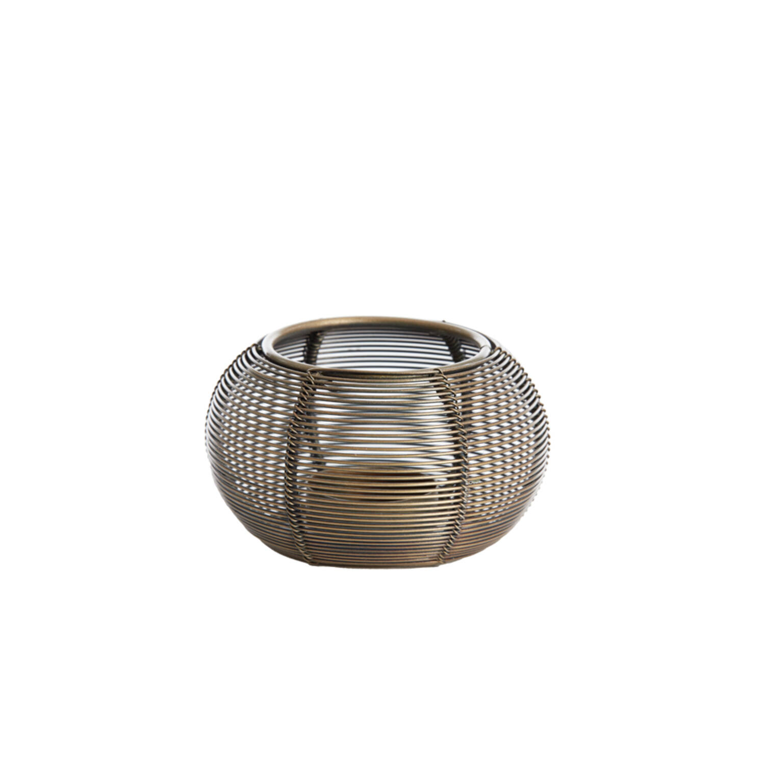 Tealight Ø11x7 cm BIANO antique bronze