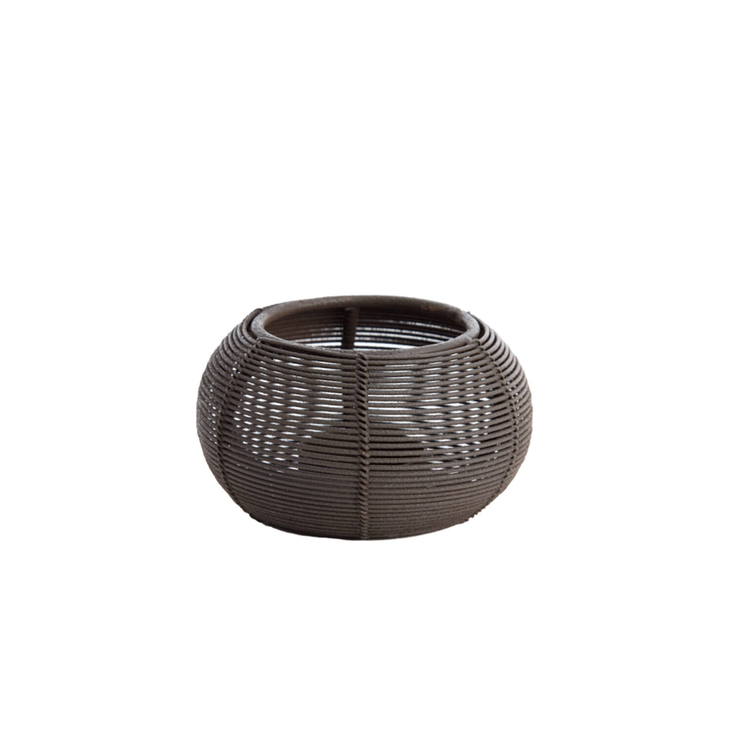 Tealight Ø11x7 cm BIANO matt dark brown