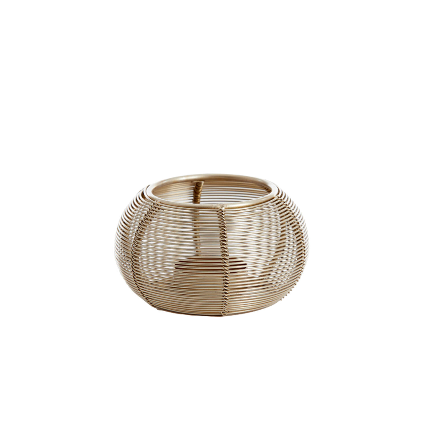 Tealight Ø11x7 cm BIANO light gold