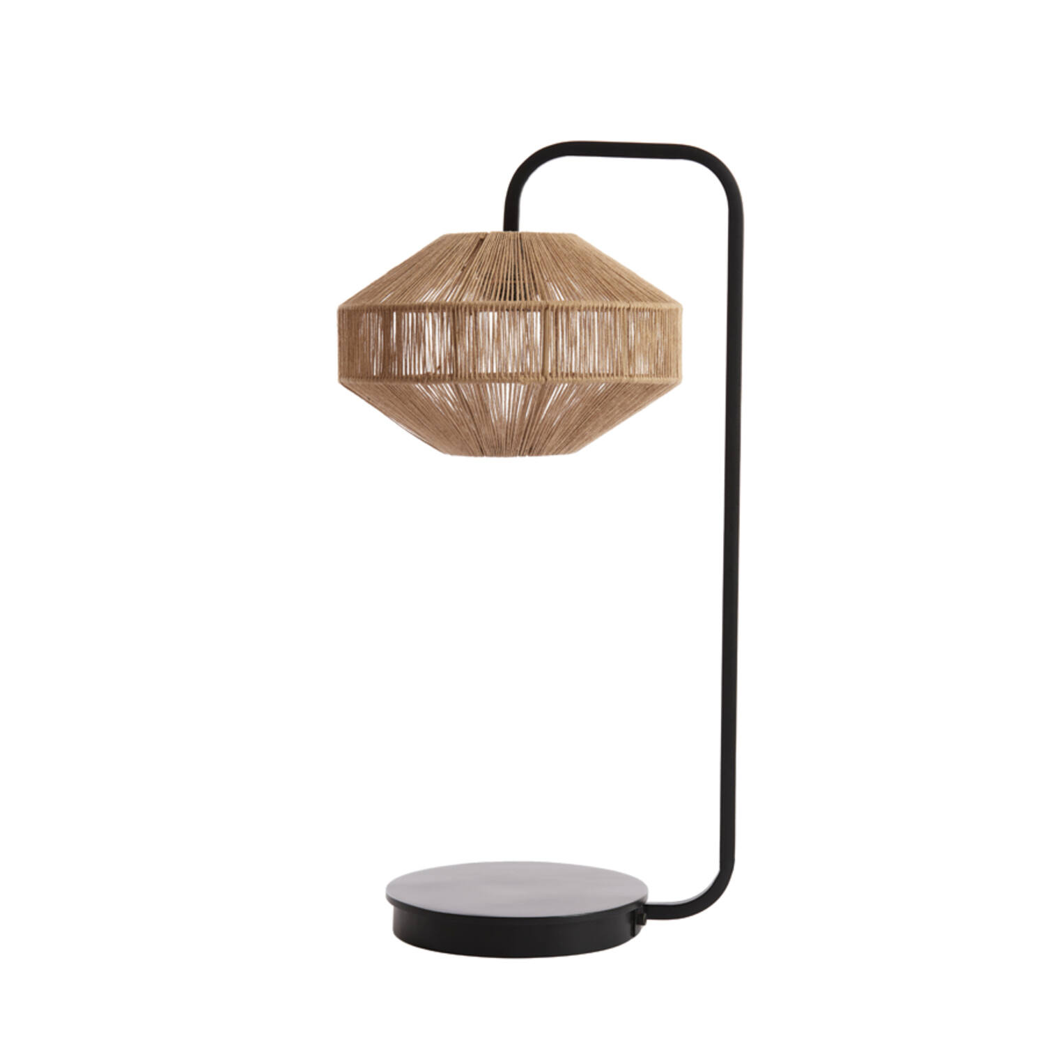 Table lamp Ø26x60 cm LYRA natural+matt black