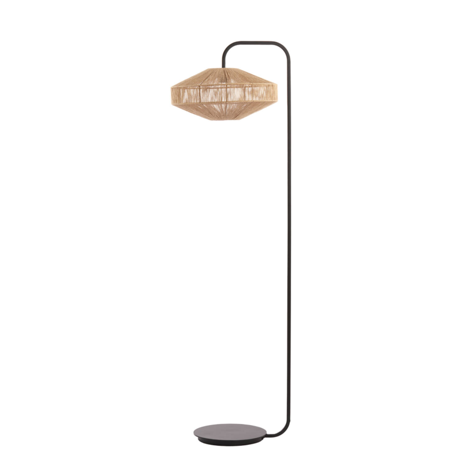 Floor lamp Ø43x164 cm LYRA natural+matt black