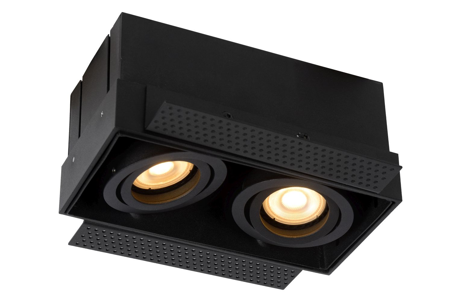 Recessed lamp Lucide TRIMLESS, 2xGU10, black