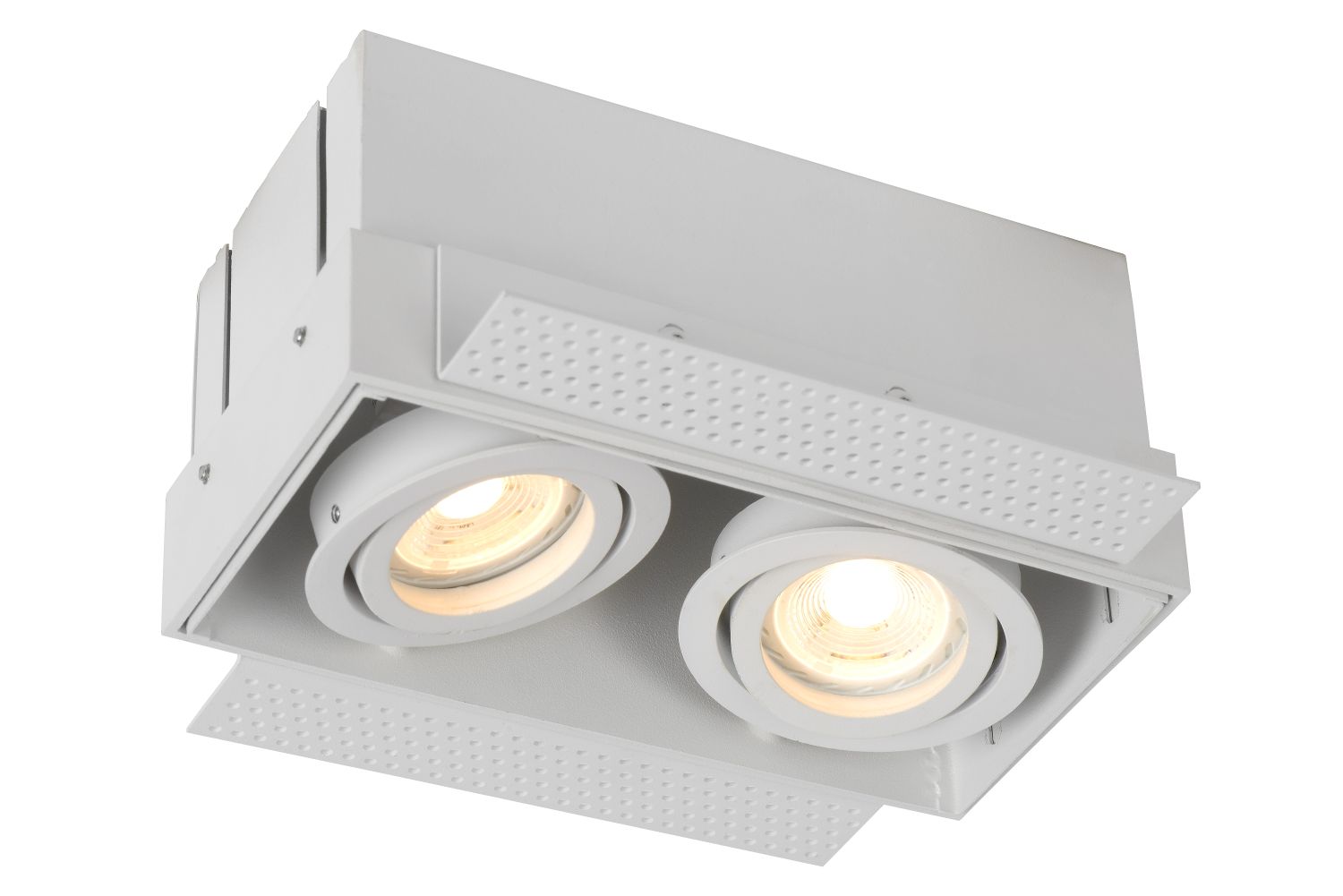 Recessed lamp Lucide TRIMLESS, 2xGU10, white