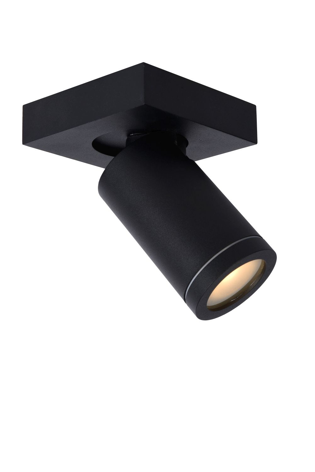 Bathroom Spot lamp Lucide TAYLOR, dimmable, 1xGU10 5W 2200K/3000K, IP44, black