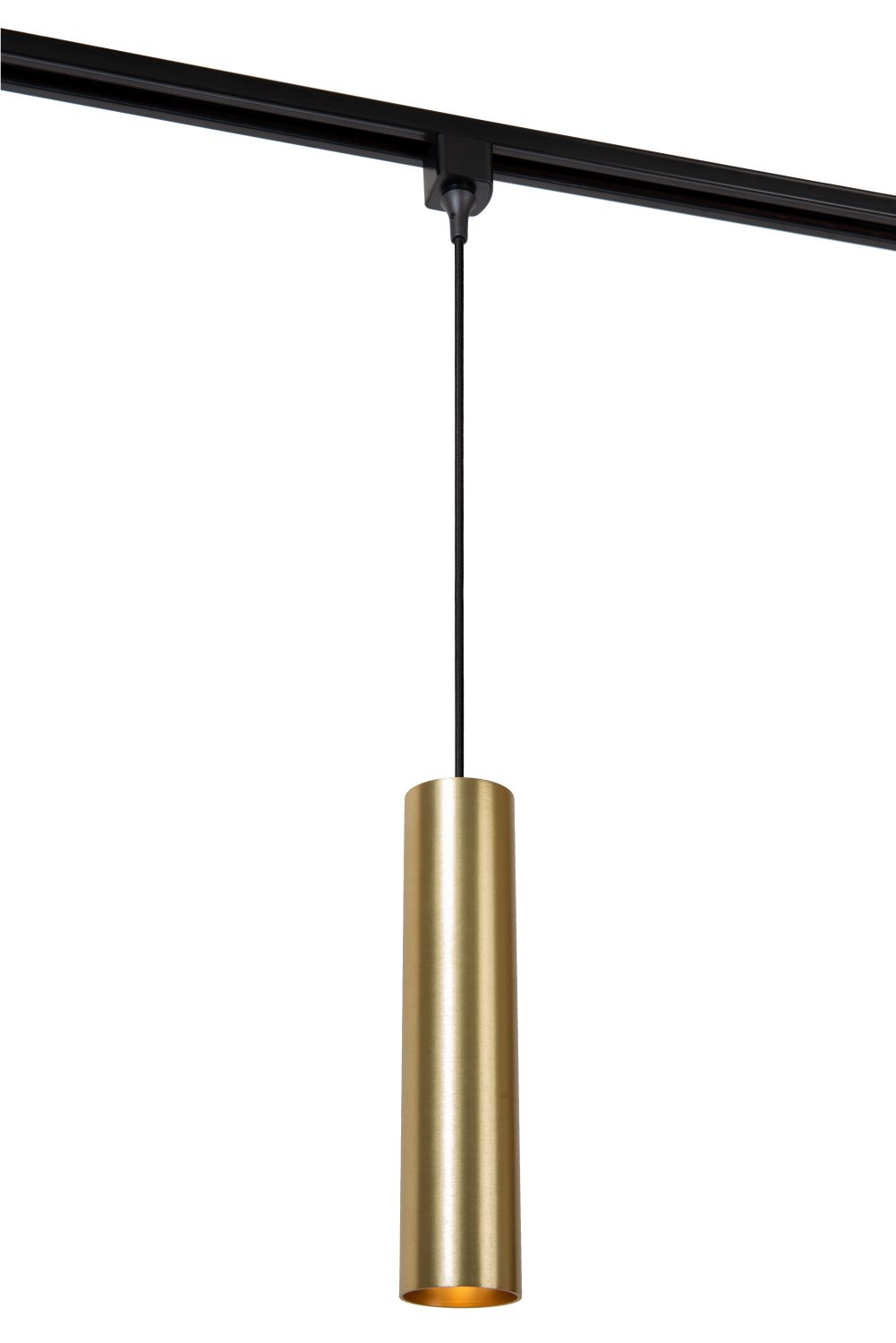 Track pendant lamp Lucide TRACK FLORIS, GU10, Matt gold