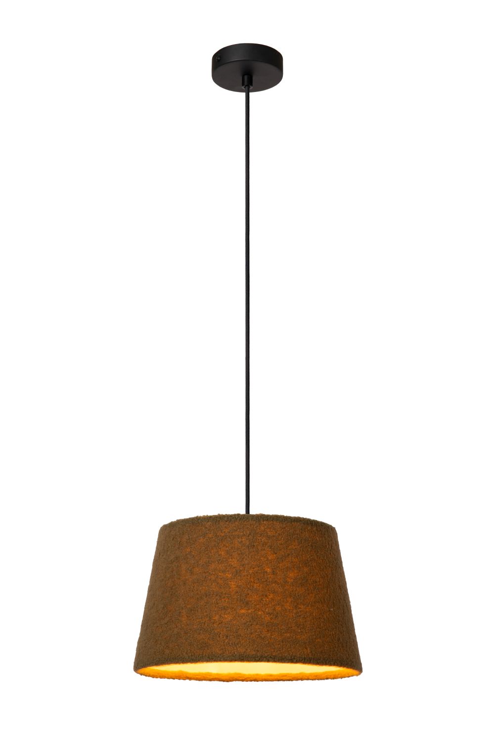 Pendant lamp Lucide WOOLLY Ø28cm, 1xE27, green