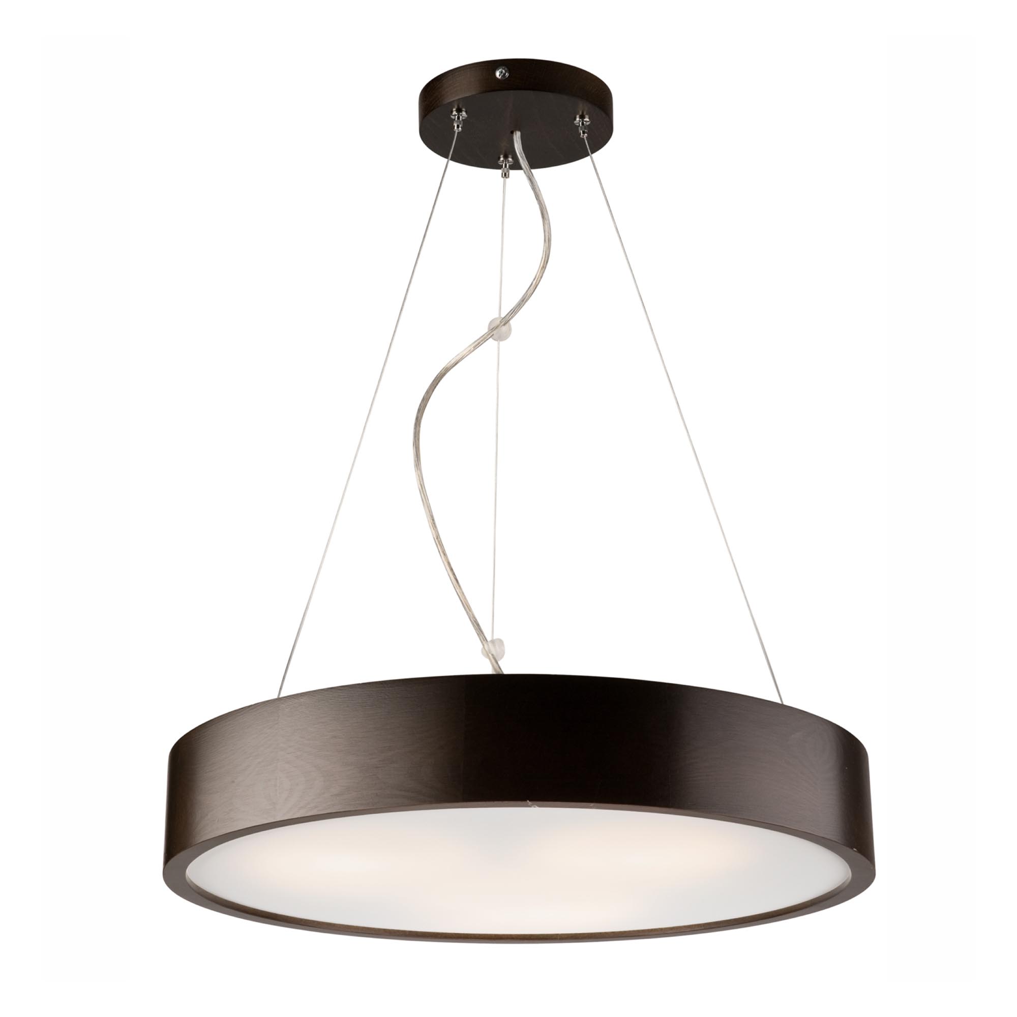 Pendant lamp FocusLight JORDAN 470mm, 3xE27, wenge