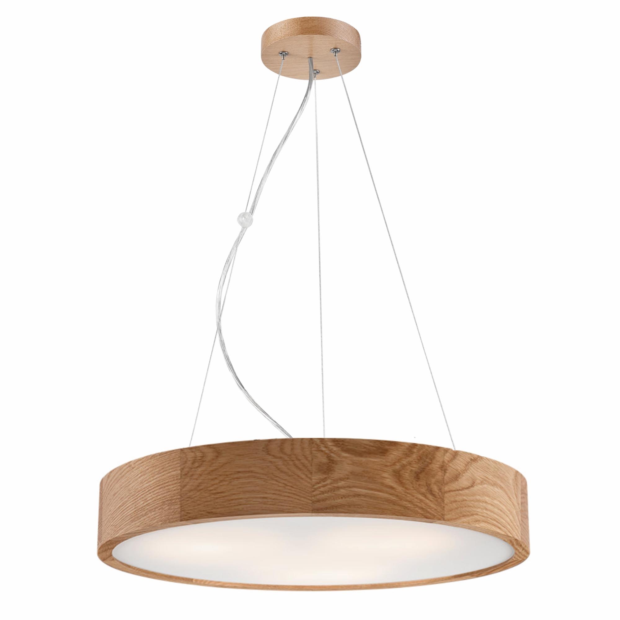 Pendant lamp FocusLight JORDAN 470mm, 3xE27, oak