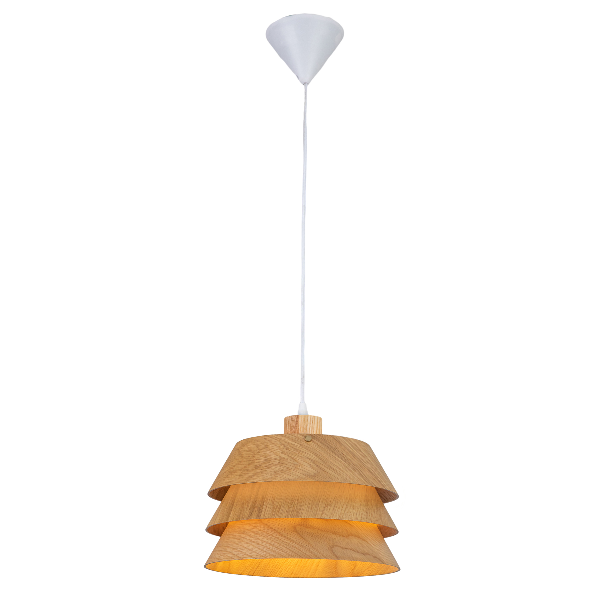 Pendant lamp FocusLight AKITA Ø27cm, 1xE27, natural